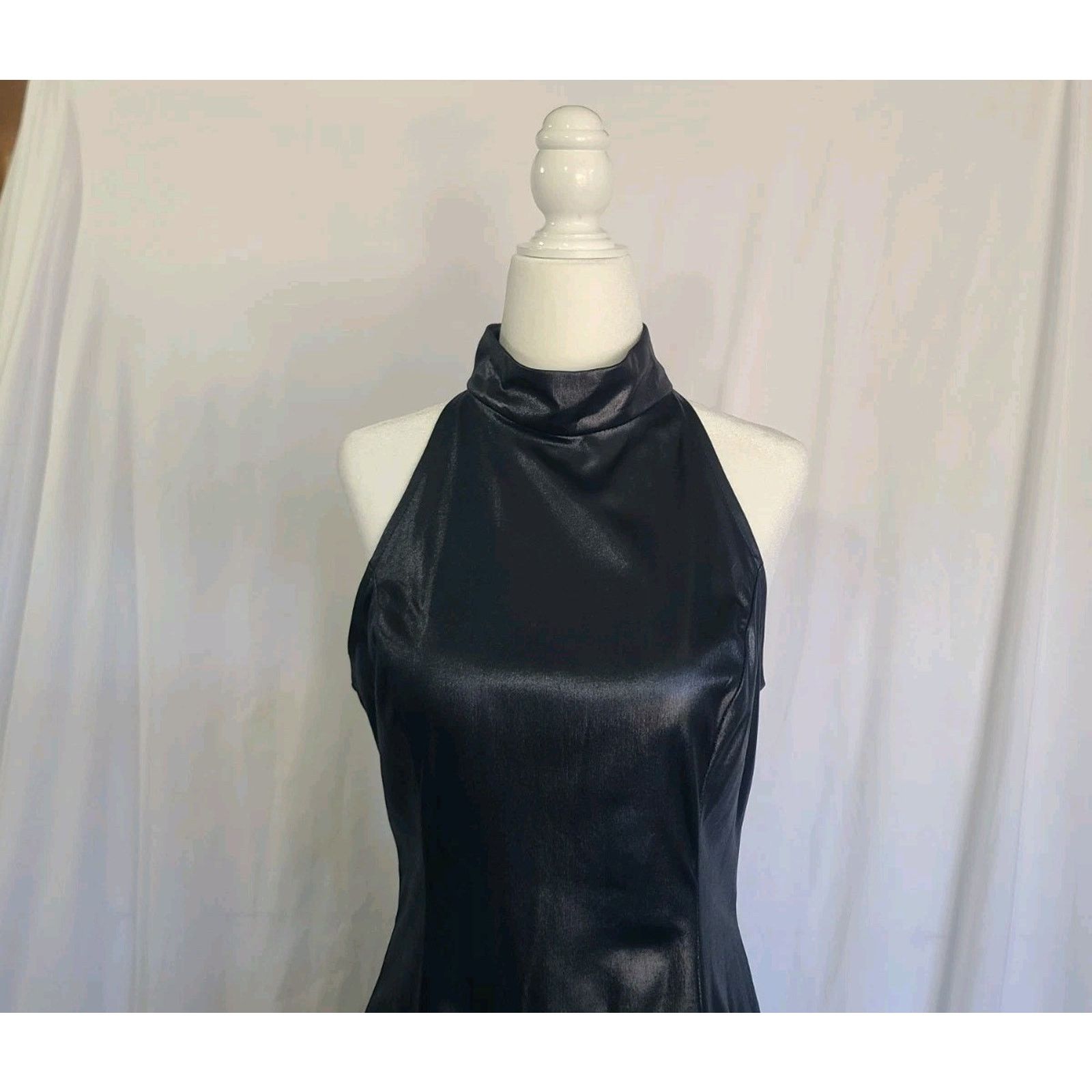 Other Vintage Frederick's of Hollywood Y2K Black Halter Dress 6-8 Size M / US 6-8 / IT 42-44 - 2 Thumbnail
