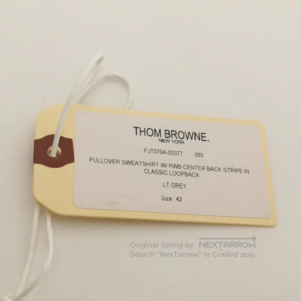 Thom Browne Thom Browne Gray Cotton Stripe Sweatshirt L. Size US L / EU 52-54 / 3 - 1 Thumbnail