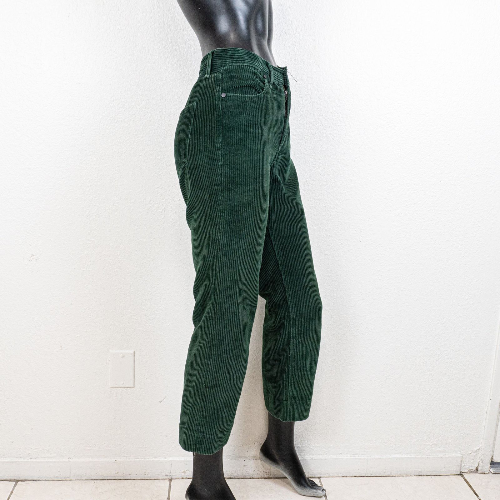 Rag & Bone Rag & Bone Green Corduroy Pants Straight Leg High-rise Size 24" / US 00 / IT 34 - 7 Thumbnail