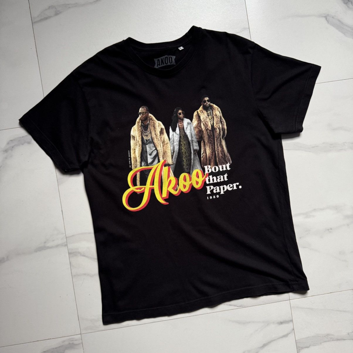 AKOO AKOO Bout That Paper T-Shirt Size US XL / EU 56 / 4 - 3 Thumbnail