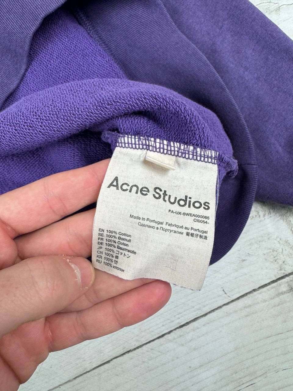 Acne Studios Acne Studios Crew Neck Sweatshirt Oversized Electric Purple Size US S / EU 44-46 / 1 - 10 Thumbnail