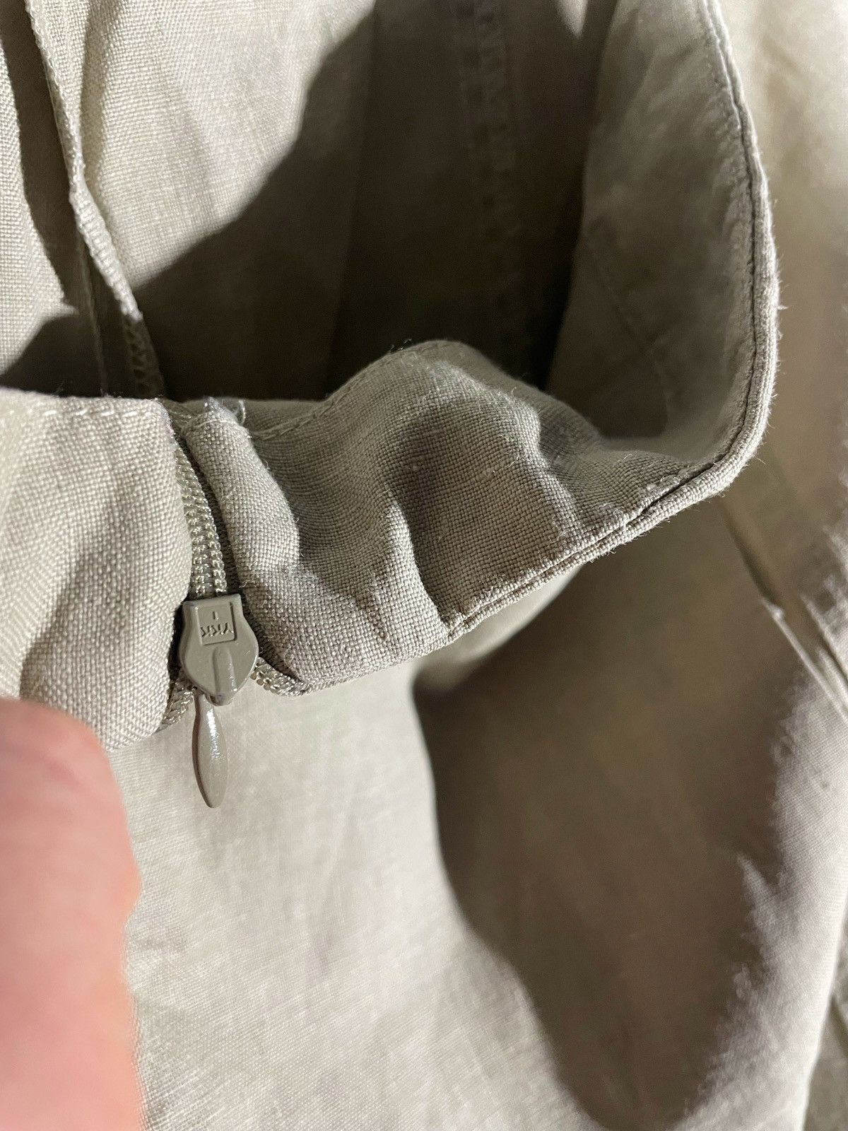 Sarah Pacini × Vintage Sarah Pacini Linen Baggy Beige Pants Size 2/M Made In Italy Size 26" / US 2 / IT 38 - 6 Thumbnail