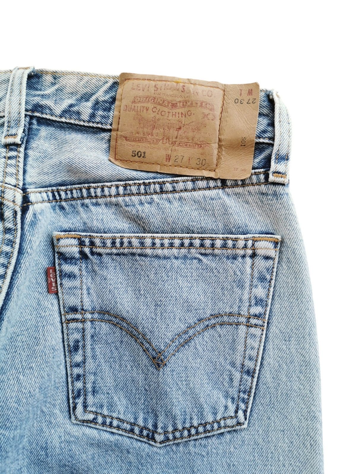 Levi's Vintage Levis 501 Women Jeans Size 27" / US 4 / IT 40 - 3 Thumbnail