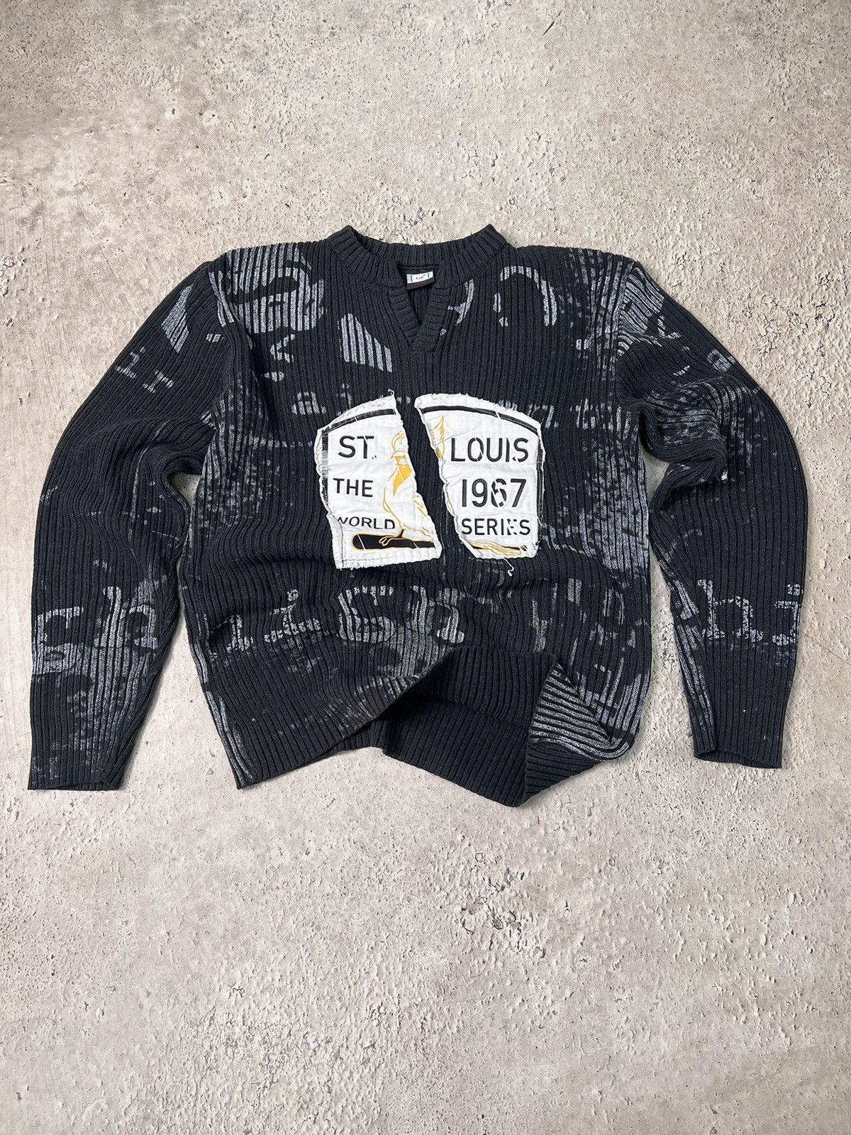 20471120 × Seditionaries VINTAGE Y2K Seditionaries Knitted Print 777 Stylish Sweater Size US M / EU 48-50 / 2 - 1 Thumbnail