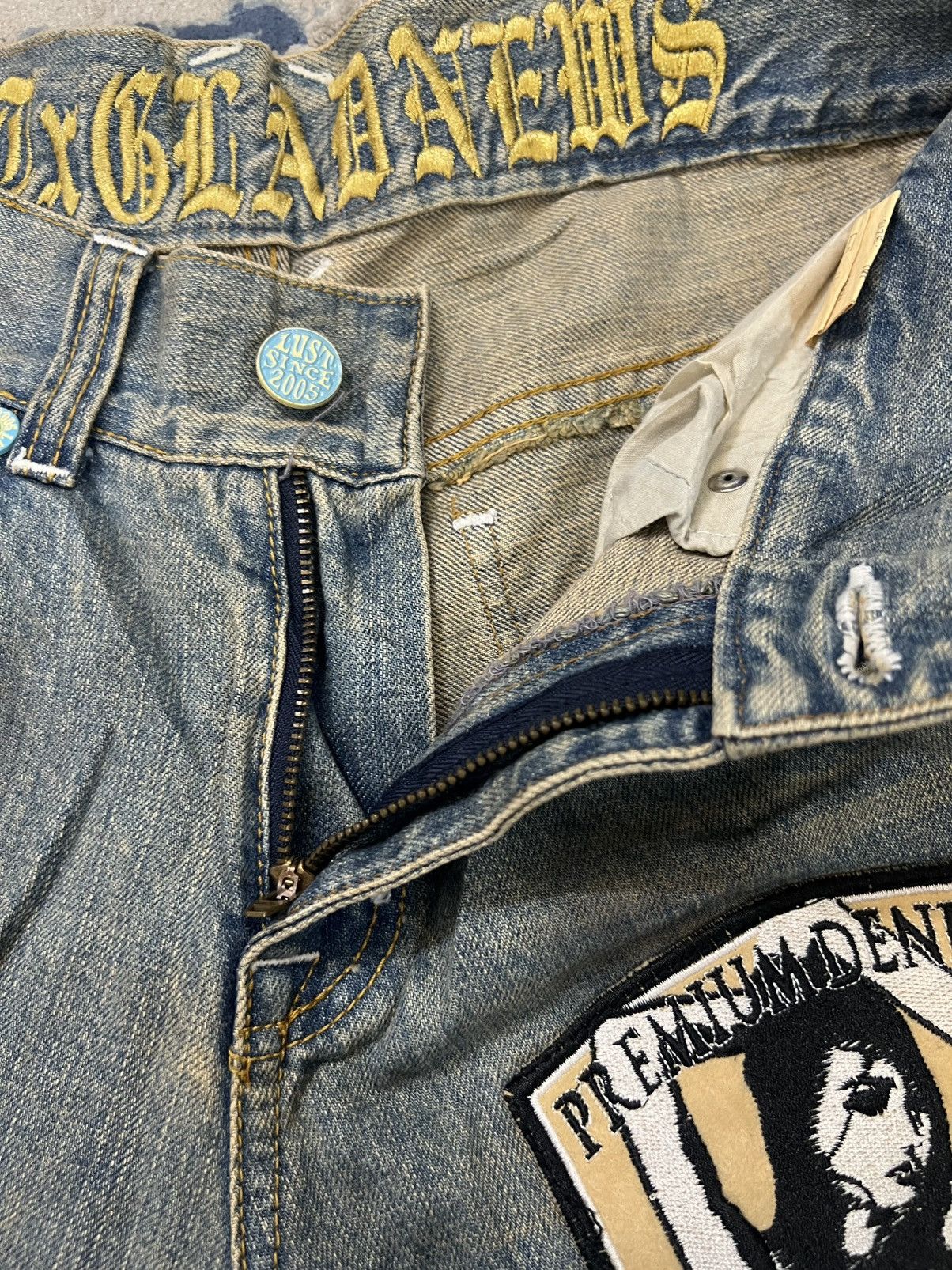 Japanese Brand Vintage Lust Inspired Hysteric Glamour denim flared jeans Size US 30 / EU 46 - 9 Thumbnail