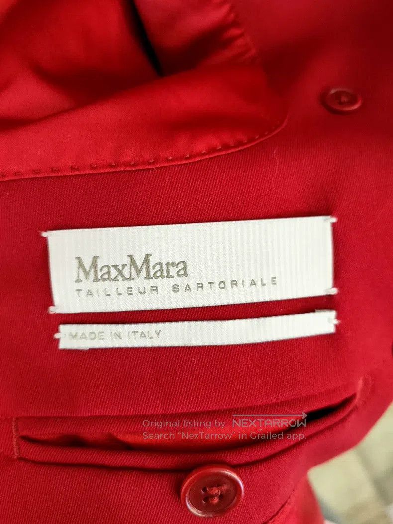 Max Mara Max Mara Red Suit Jacket Size 4XL / US 24-26 - 3 Thumbnail
