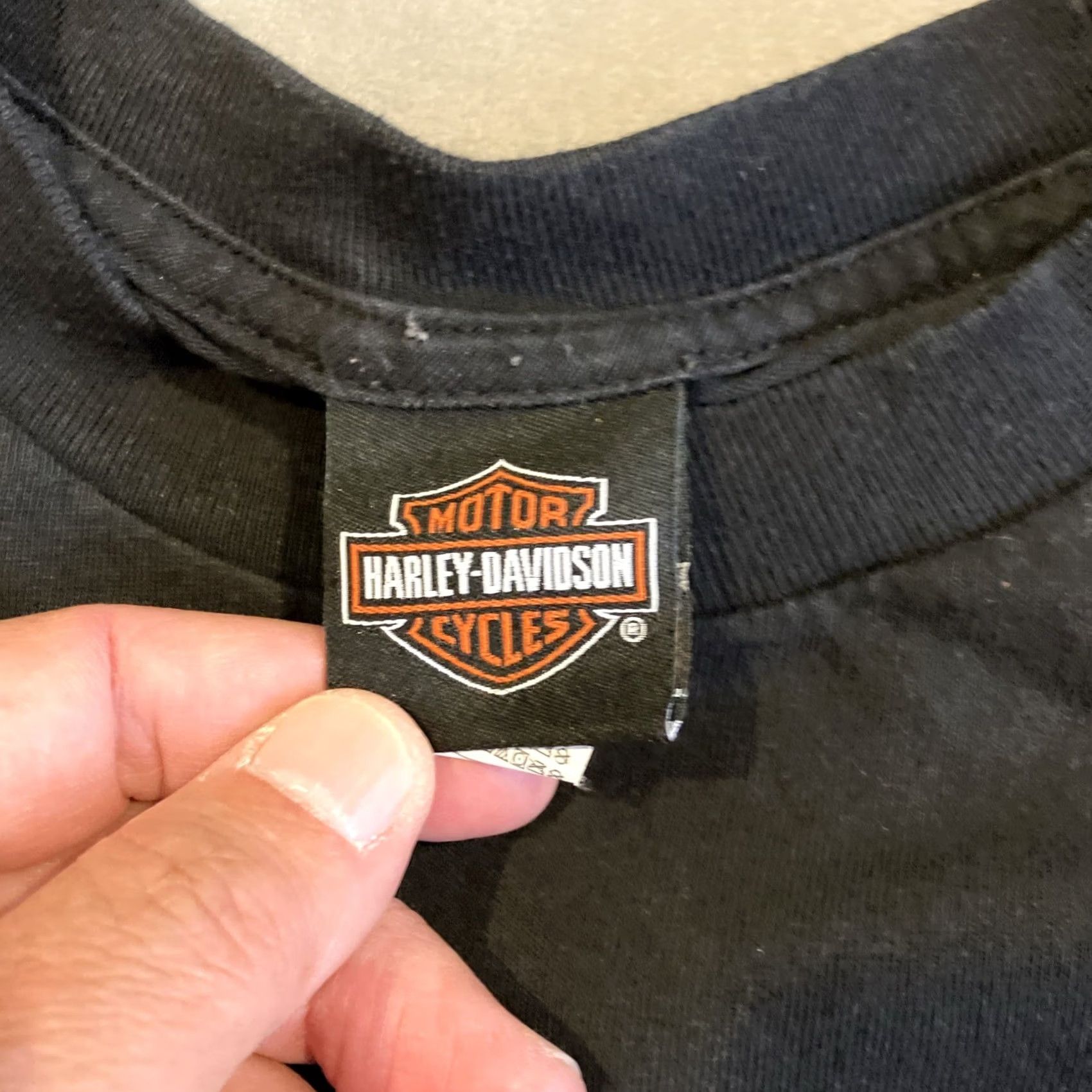Harley Davidson Harley-Davidson T-Shirt Double-Sided Graphic Print 3XL Black Crew Neck Men Vintage? No (adjusted) Size US XXL / EU 58 / 5 - 3 Thumbnail