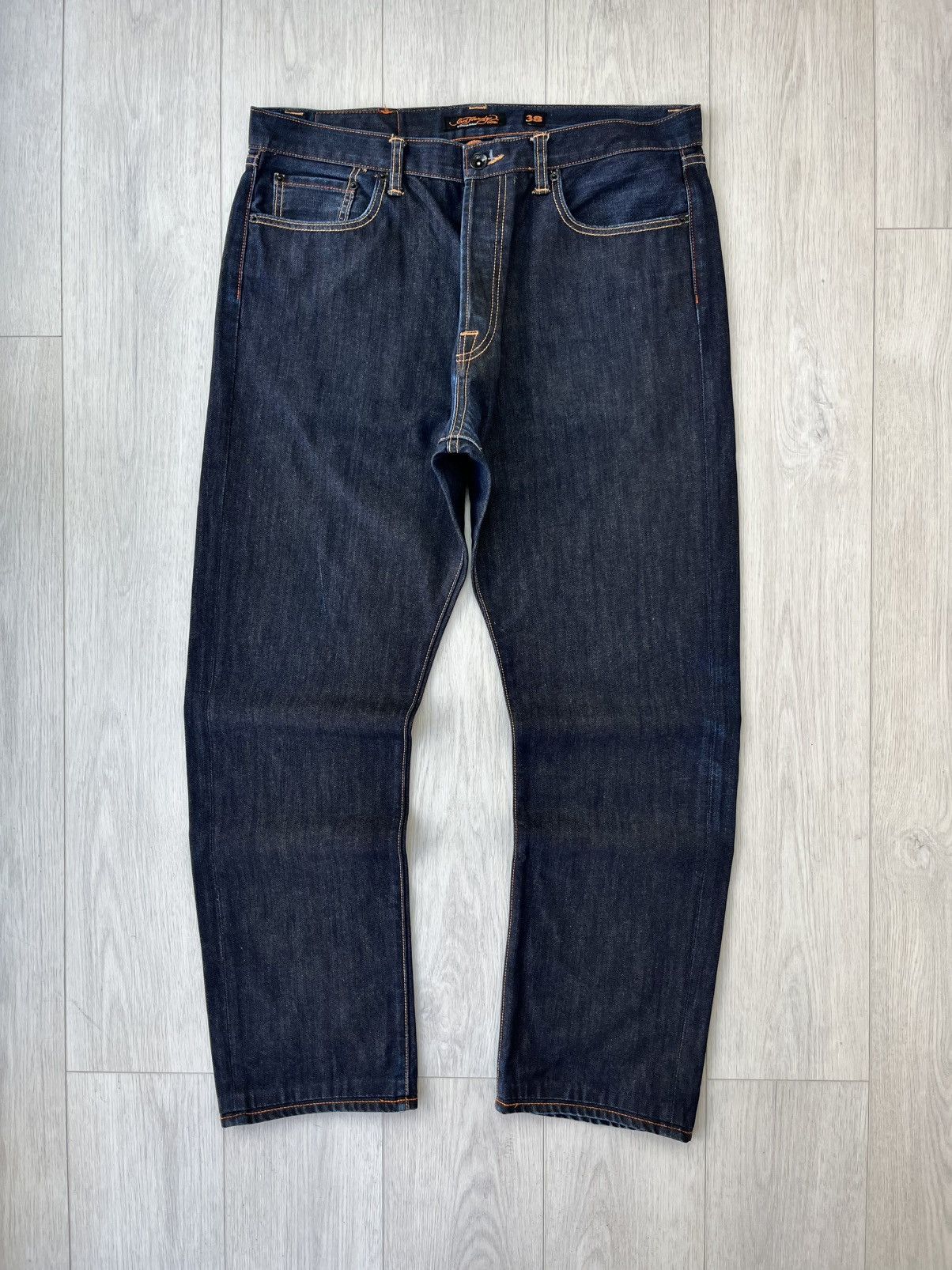 Christian Audigier 2009 Ed Hardy By Christian Audigier Jeans Selvedge Denim Y2K Size US 38 / EU 54 - 4 Thumbnail
