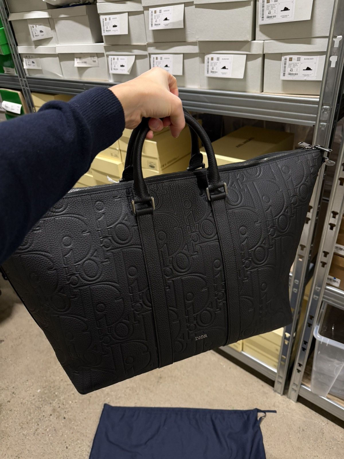 Dior Dior Gravity Leather Duffle Bag NEW 4500$ Size ONE SIZE - 5 Thumbnail