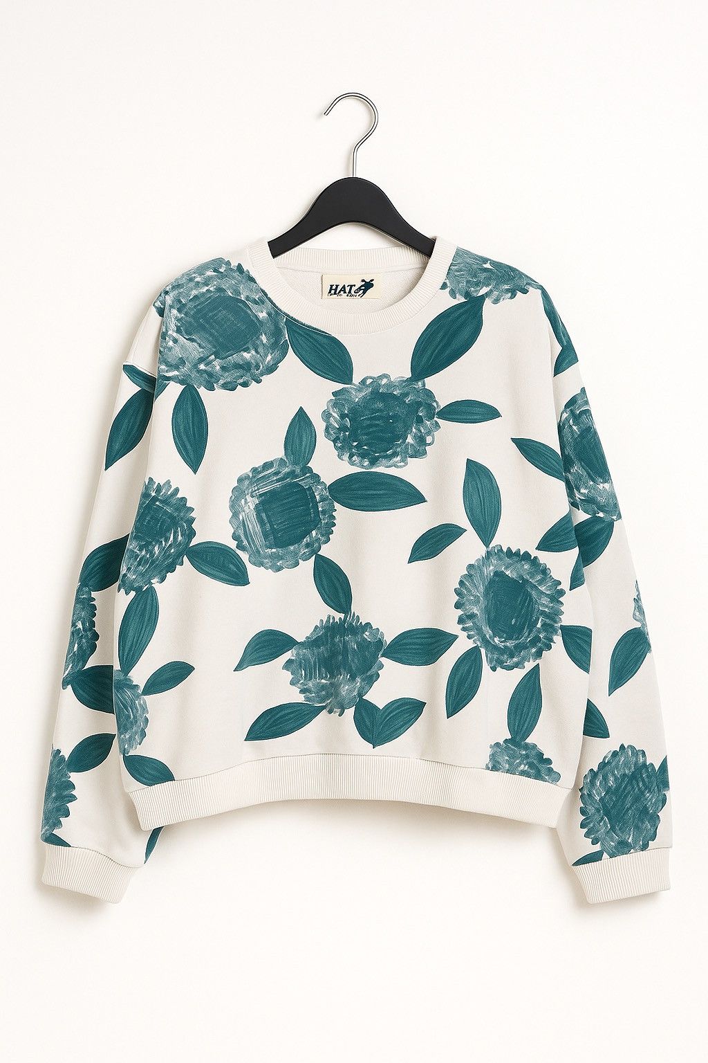 Issey Miyake Vintage HAI Sporting Gear by ISSEY MIYAKE Floral Sweatshirt Size M / US 6-8 / IT 42-44 - 1 Thumbnail