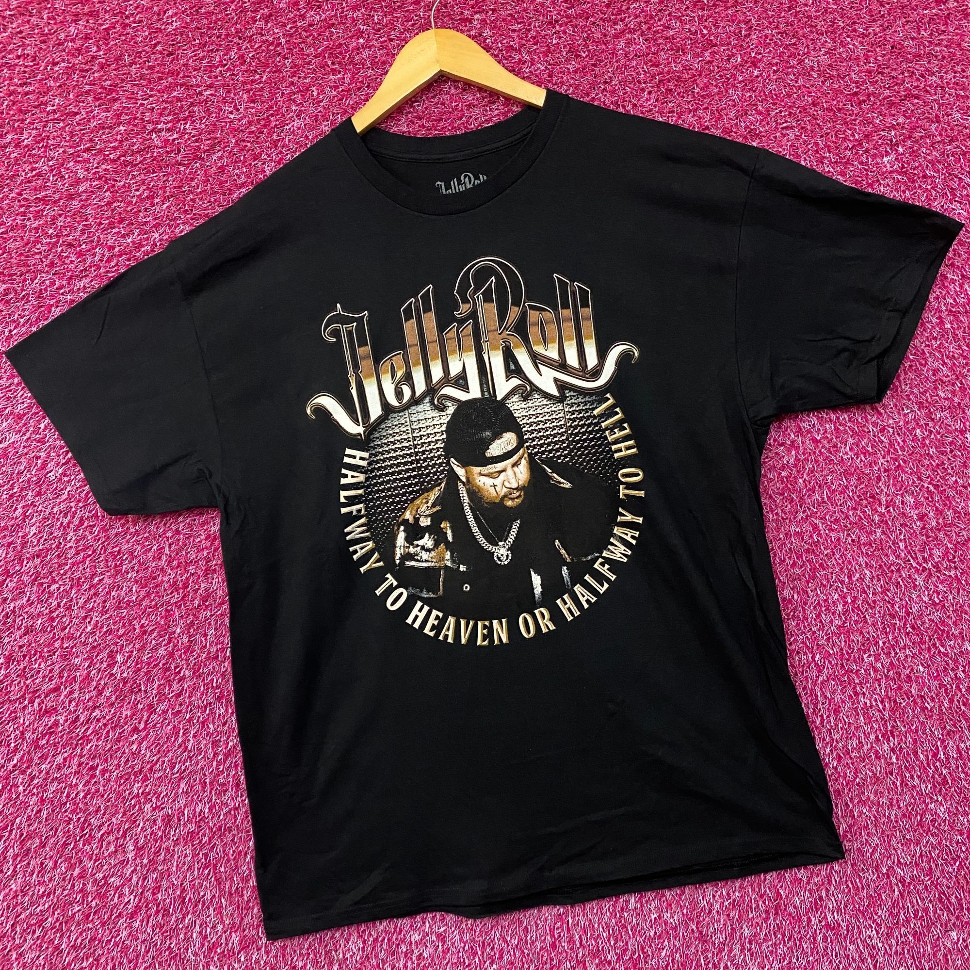 Band Tees Jelly Roll Halfway To Hell Whitsitt Chapel Album T-Shirt XL Size US XL / EU 56 / 4 - 3 Thumbnail