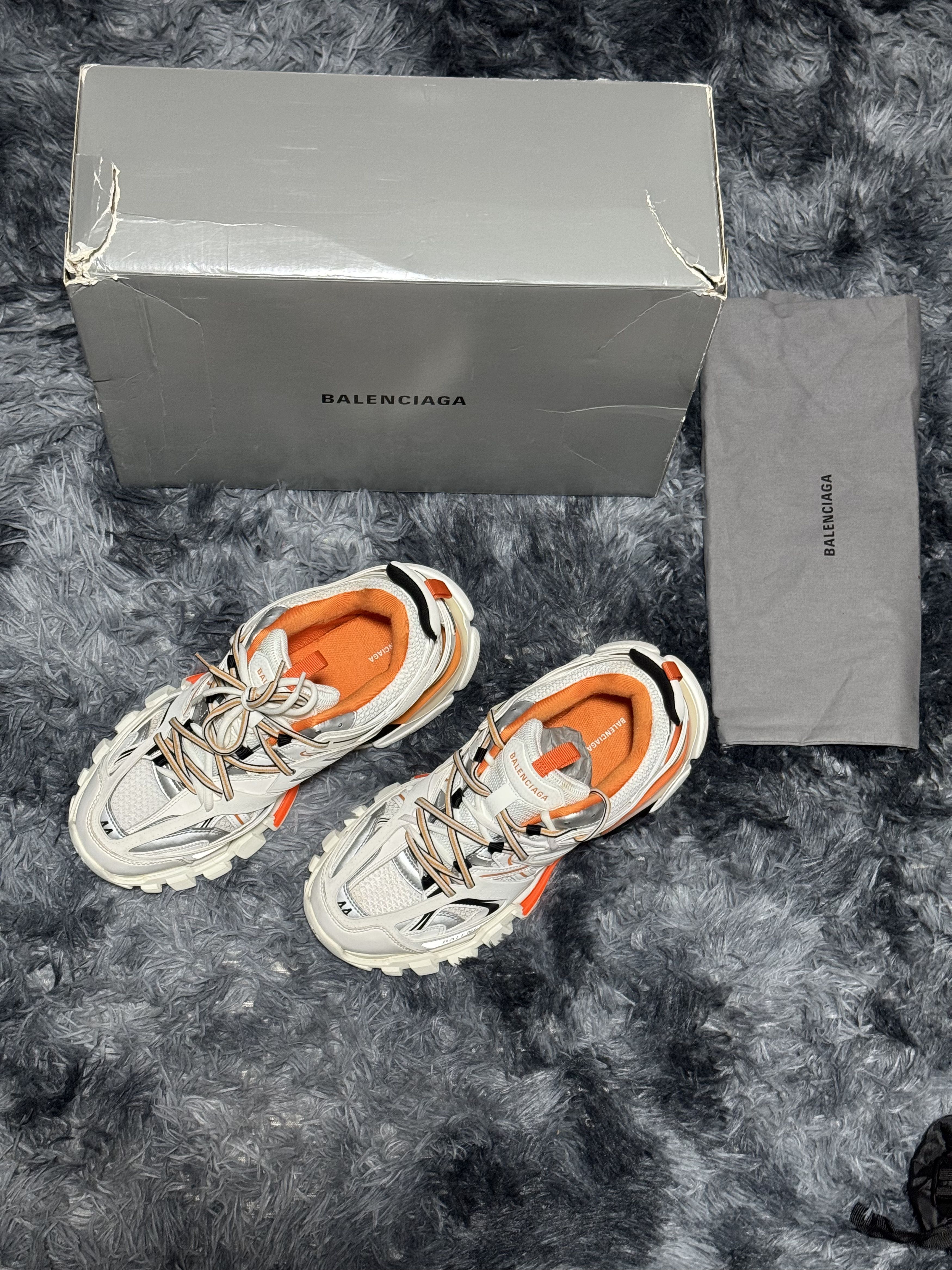 Balenciaga Balenciaga Track Sneaker 'White Orange' Size US 11 / EU 44 - 2 Thumbnail