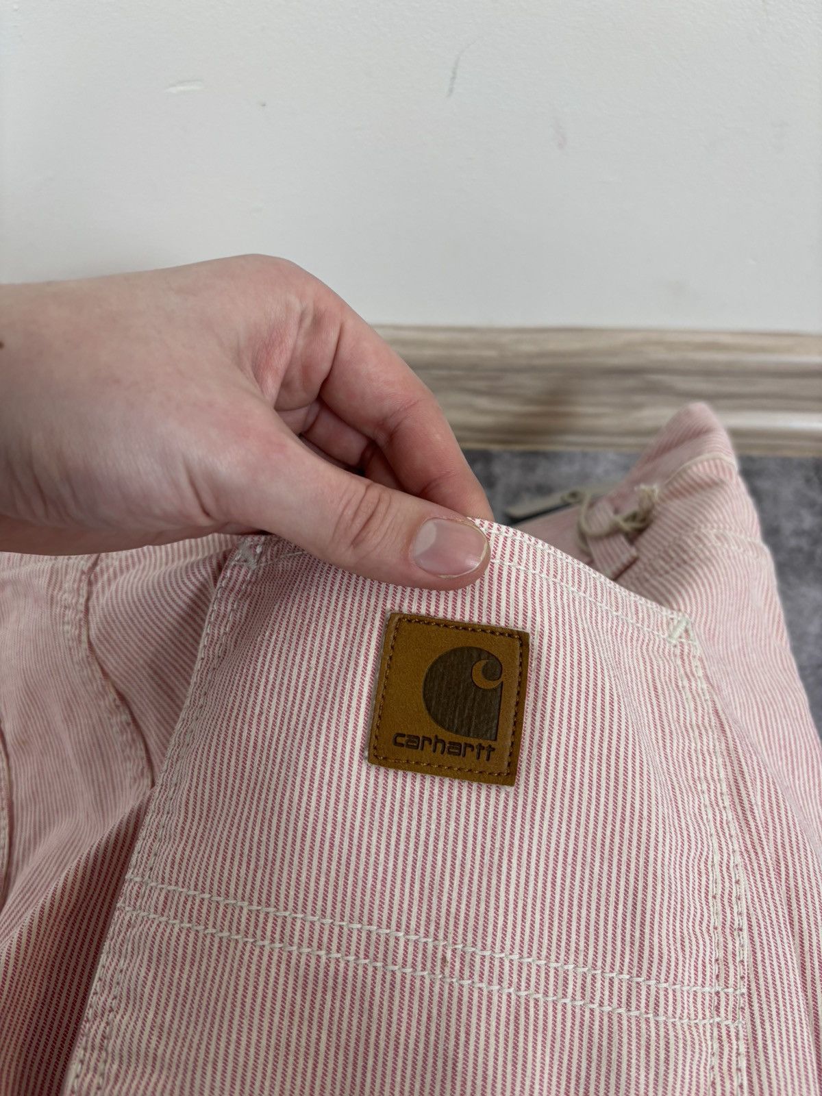 Carhartt Wip Carhartt WIP W’ Endeavor Pants NWT Carpenter Pink/White Size 29" - 18 Thumbnail