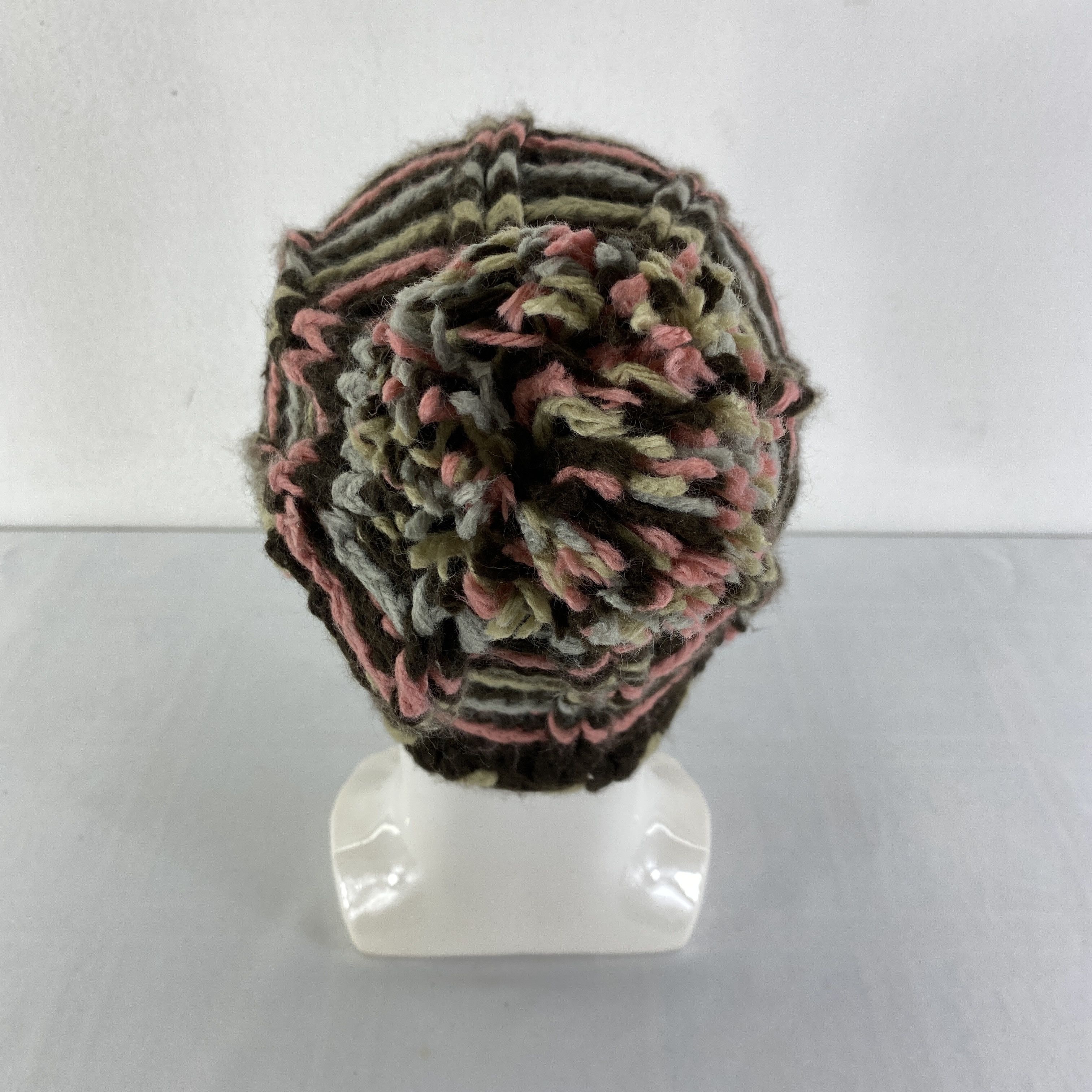 Japanese Brand Stripes Design Snow Cap Hat Beanie -BN547 Size ONE SIZE - 3 Thumbnail