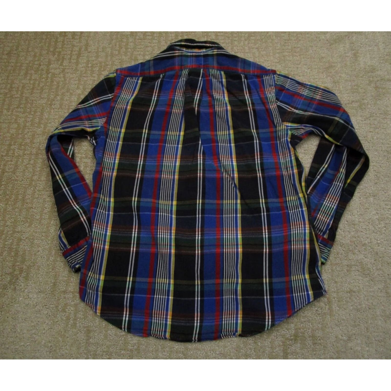 Ralph Lauren Ralph Lauren Shirt Men Medium Black Blue Plaid Twill Long Sleeve Button Down Size US M / EU 48-50 / 2 - 3 Thumbnail