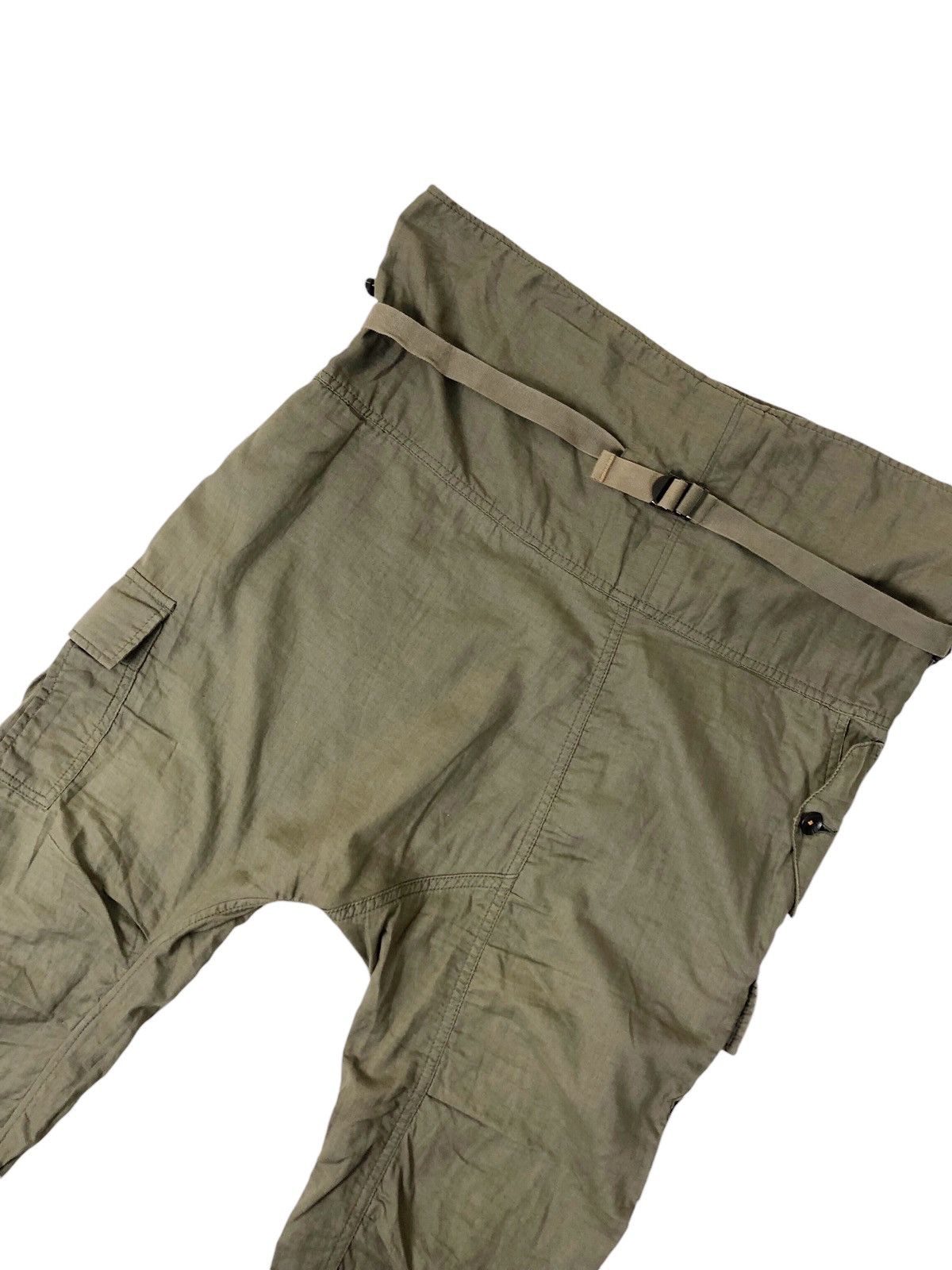Japanese Brand Japan Brand JPEGG Wrap Ups Waist Crop Cargo Pants Size US 35 - 5 Thumbnail