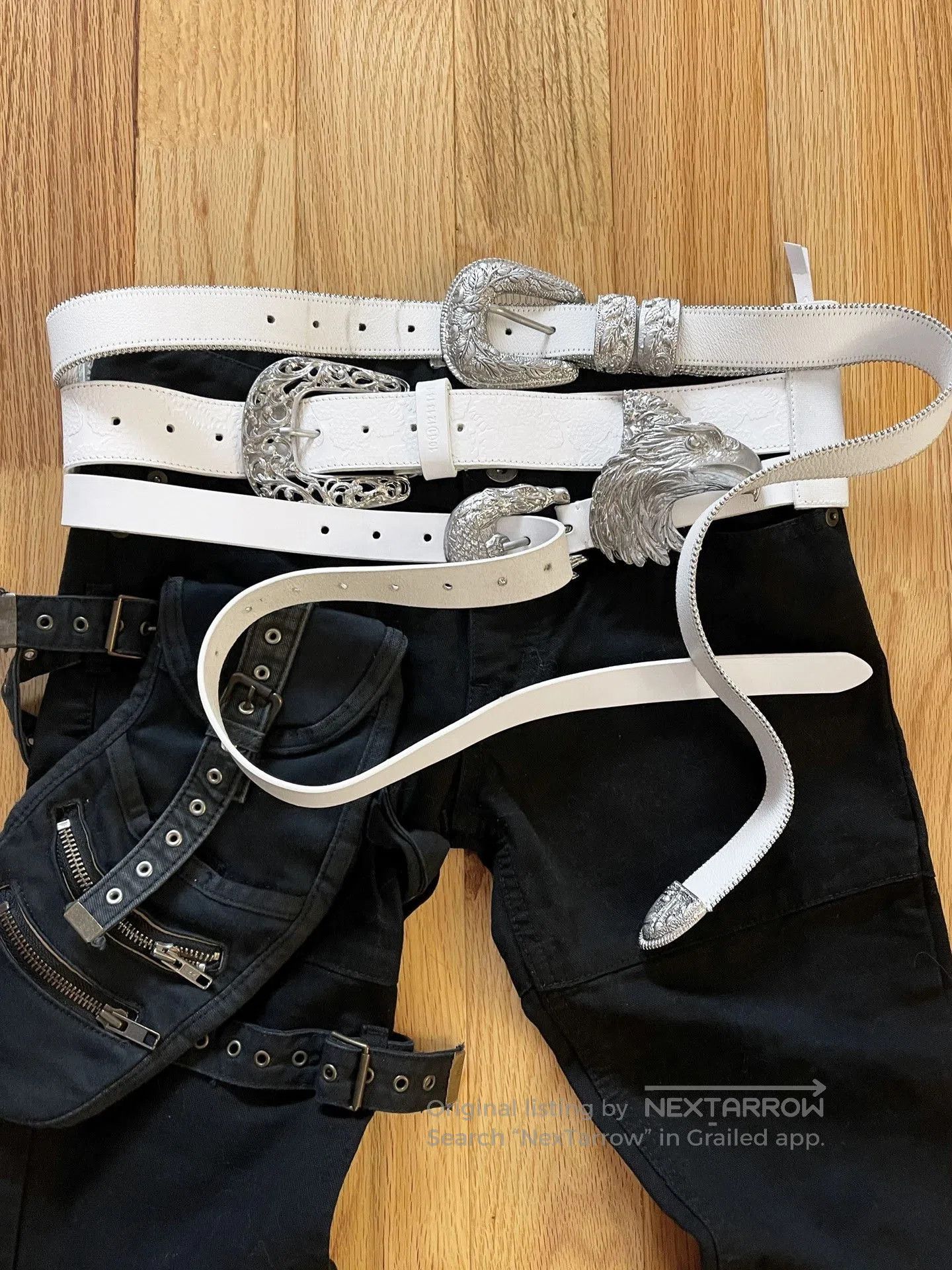 Maison Margiela Maison Margiela Eagle Carved Belt. Size ONE SIZE - 1 Thumbnail