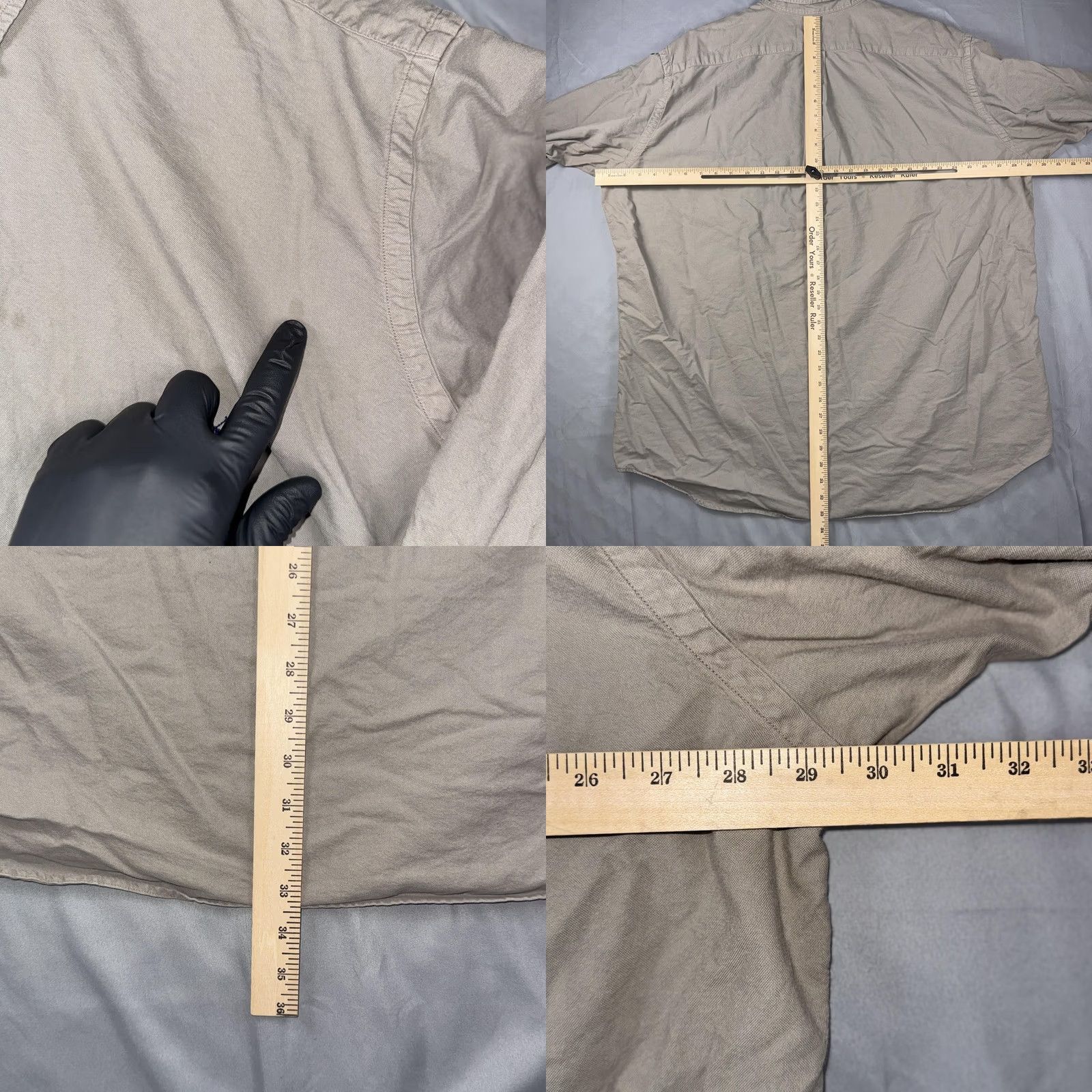 Ralph Lauren VINTAGE Ralph Lauren Shirt Mens 2XLT Beige Button-Front Long Sleeve Casual Size US XXL / EU 58 / 5 - 8 Thumbnail