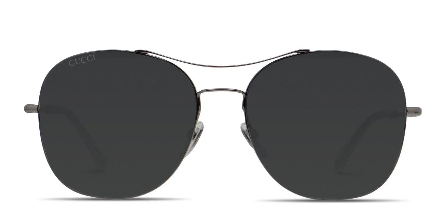 Gucci GG0501S 007 Gunmetal Grey Pilot Sunglasses