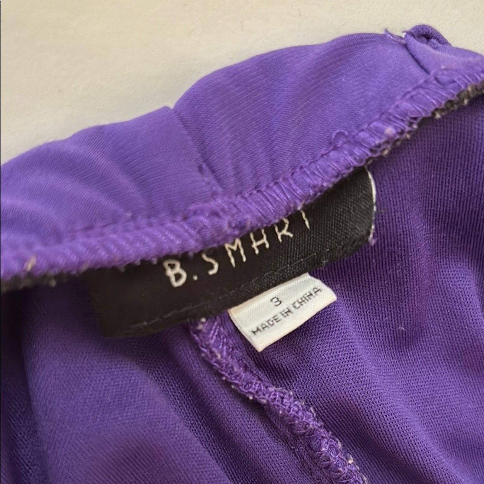 The Unbranded Brand B.Smart Size Small Purple One-Shoulder Dress - Size 3 Size S / US 4 / IT 40 - 4 Thumbnail