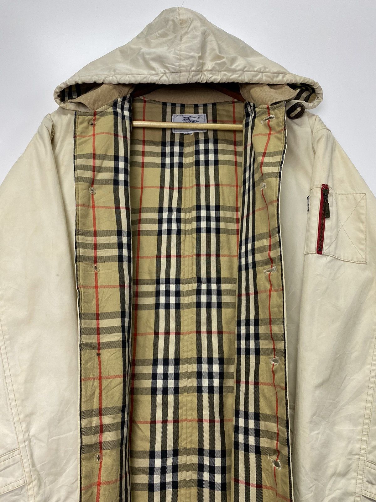 Burberry Vintage Burberry Hoodie Jacket Size US XL / EU 56 / 4 - 16 Thumbnail