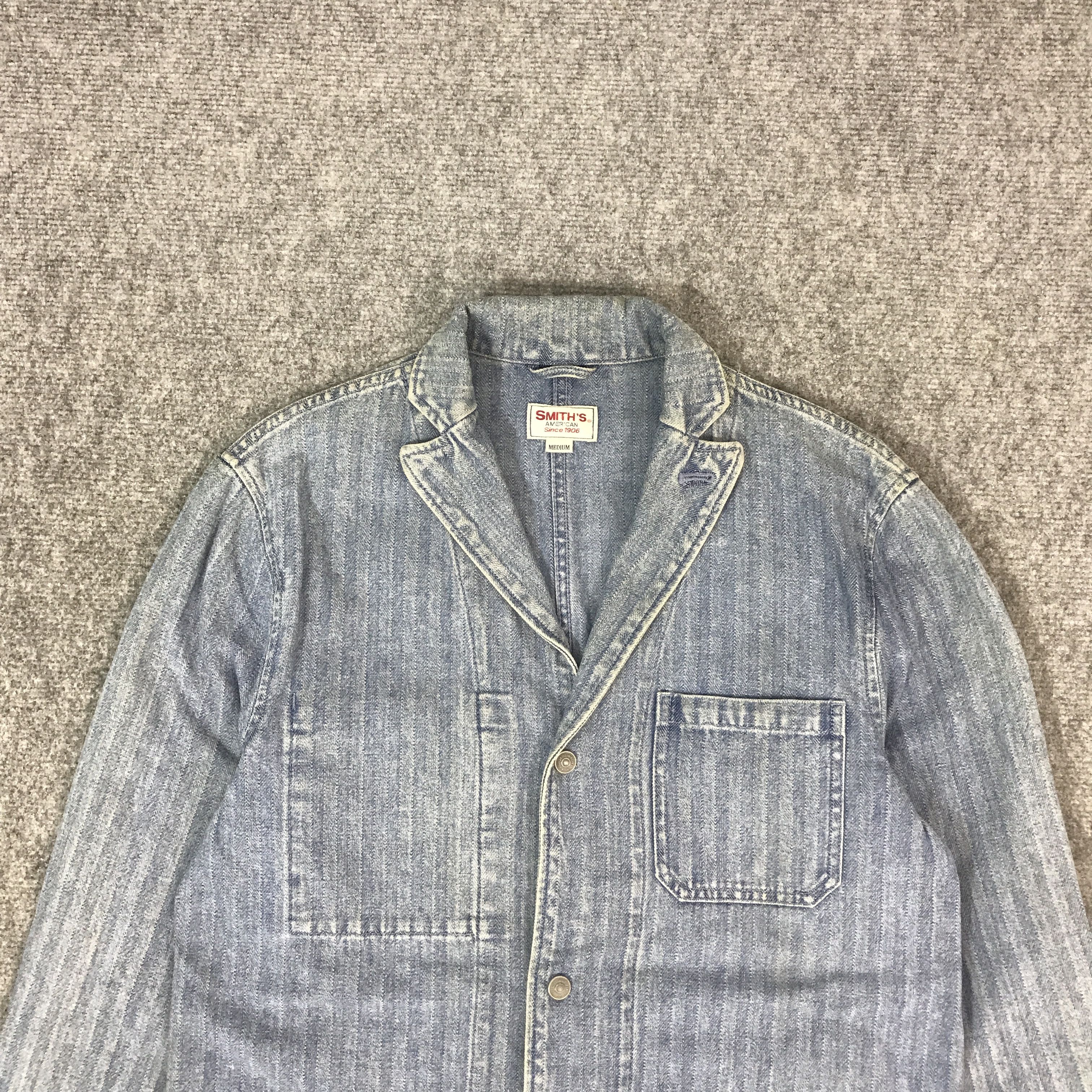 Smith's American SMITHS AMERICAN DENIM BUTTON JACKET Size US M / EU 48-50 / 2 - 3 Thumbnail