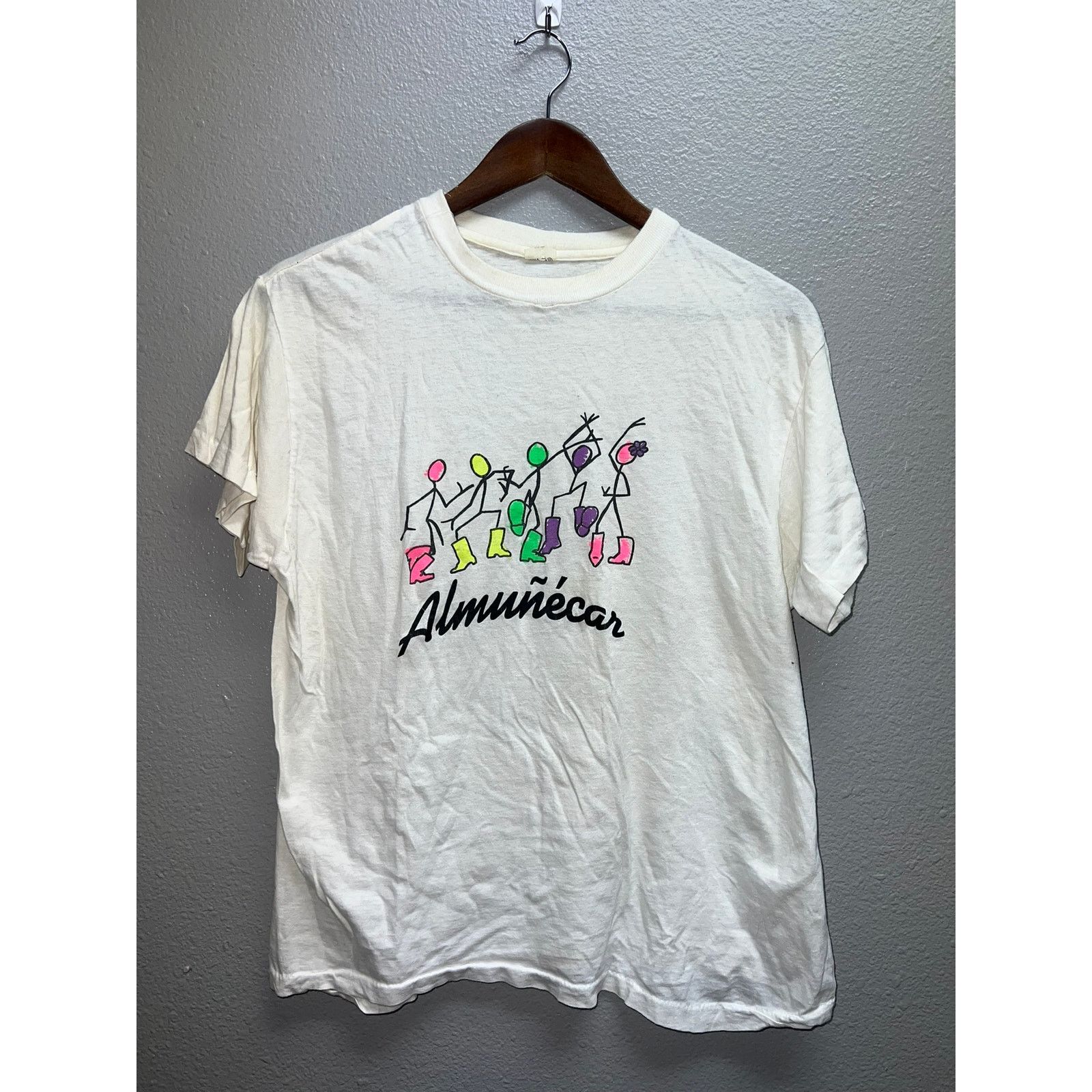 Vintage Vintage Womens Almunecar Shirt Crop Top Spain White Tee M Size M / US 6-8 / IT 42-44 - 1 Thumbnail