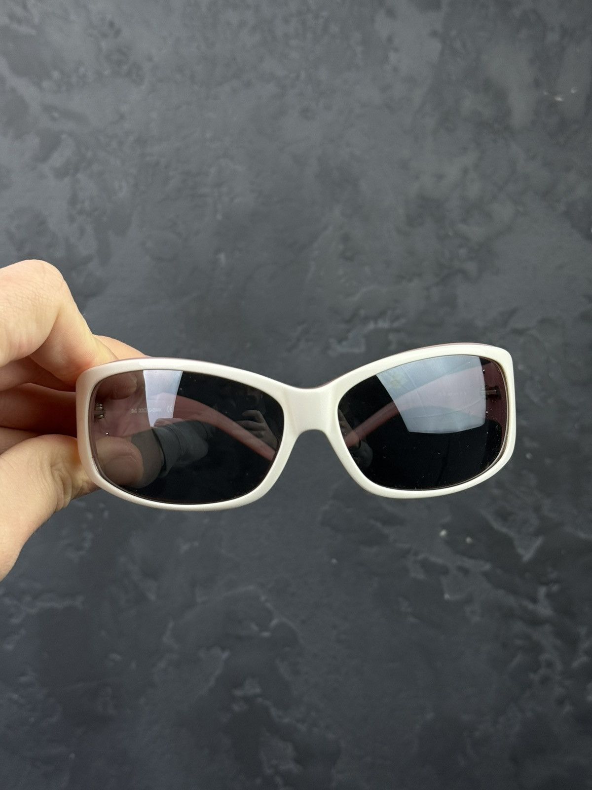 Dolce & Gabbana Vintage Dolce & Gabbana Pink & White Sunglasses Size ONE SIZE - 3 Thumbnail