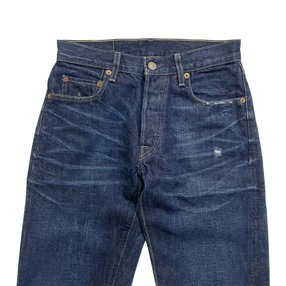 Levi's "Levi's 66501 LVC 1966 501XX Selvedge - Dark Wash" Size US 28 / EU 44 - 3 Thumbnail