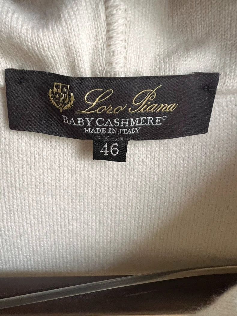 Loro Piana LORO PIANA Men's 100% cashmere babycashmere hoodie Size US S / EU 44-46 / 1 - 3 Thumbnail