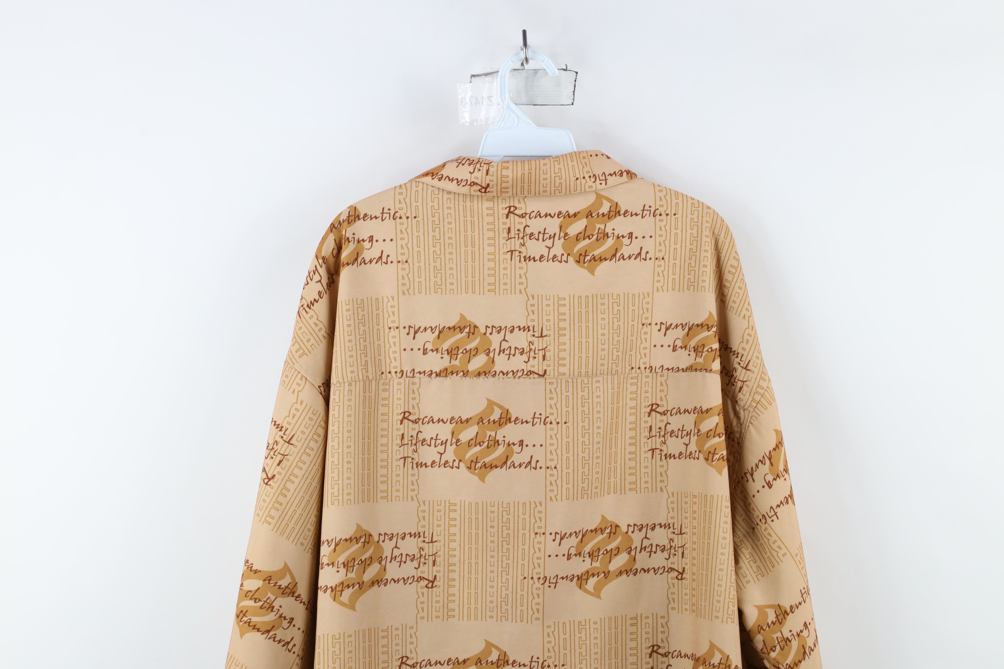 Rocawear × Vintage Vintage 90s Y2K Rocawear Hip Hop All Over Print Button Shirt Size US XXL / EU 58 / 5 - 14 Thumbnail