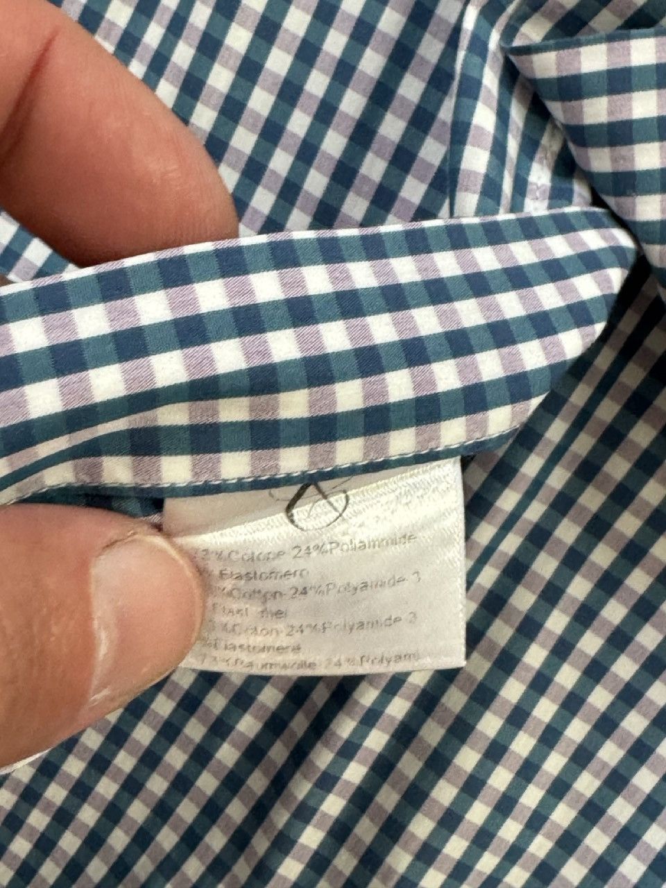 Canali Canali Italy Shirt Mens Blue & Purple Dress Button Up Long L Size US L / EU 52-54 / 3 - 6 Thumbnail