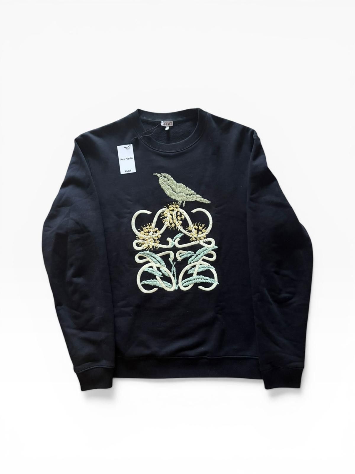 Loewe Loewe L Intarsia Wool Sweater Navy Green Size S Size US S / EU 44-46 / 1 - 1 Thumbnail