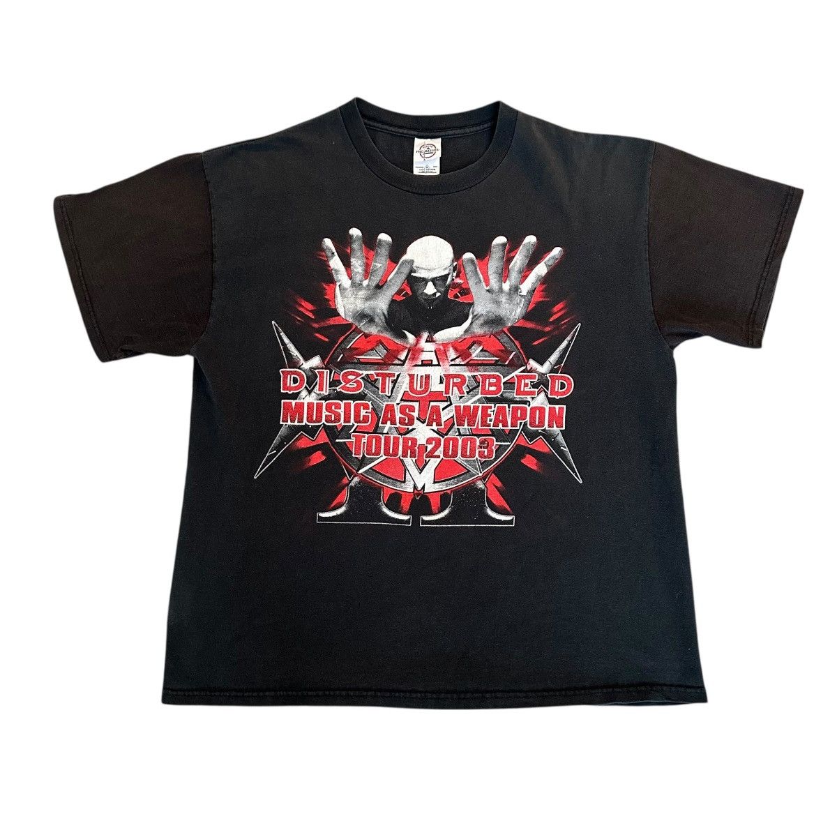 Vintage 2003 Disturbed Music as a Weapon tour shirt size XL
