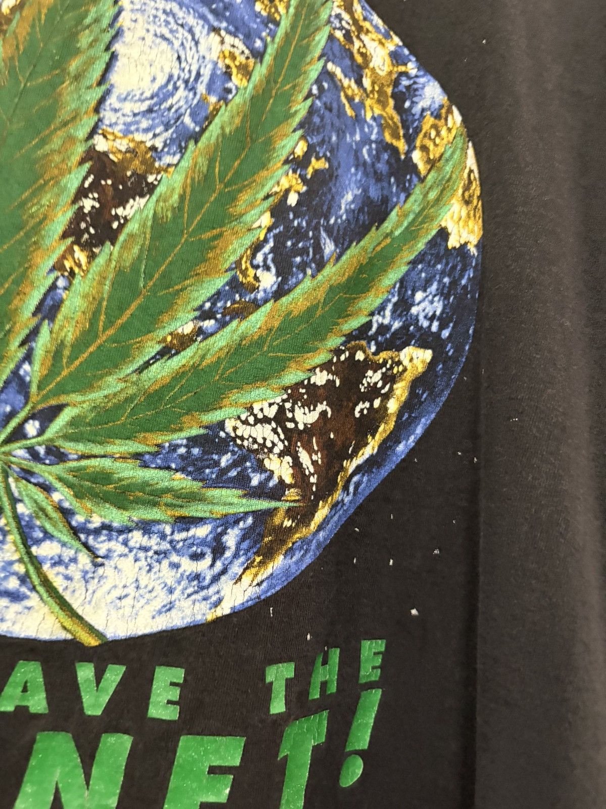Vintage 90’s Hemp can Save the Planet Rare Distressed Faded Rap Tee Size US XL / EU 56 / 4 - 9 Thumbnail