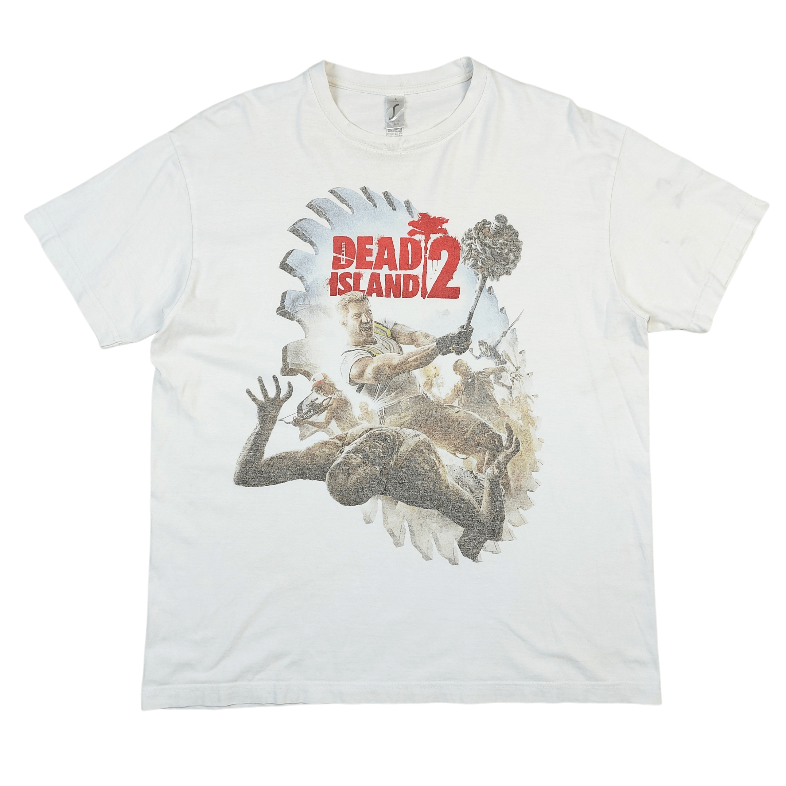 Playstation Official 2014 Dead Island 2 Saw Blade Game Promo Merch TEE Size US L / EU 52-54 / 3 - 1 Thumbnail