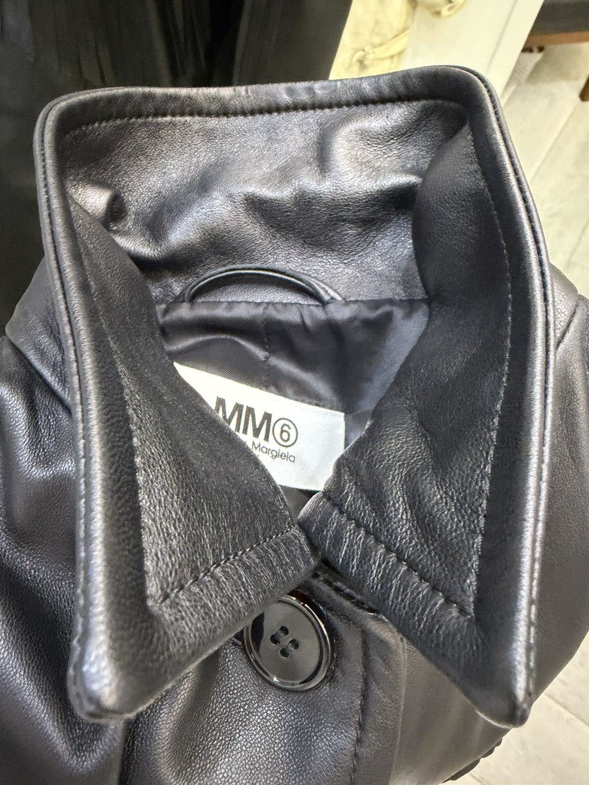 Maison Margiela Maison Margiela Unisex Leather Jacket Size M Size M / US 6-8 / IT 42-44 - 10 Thumbnail