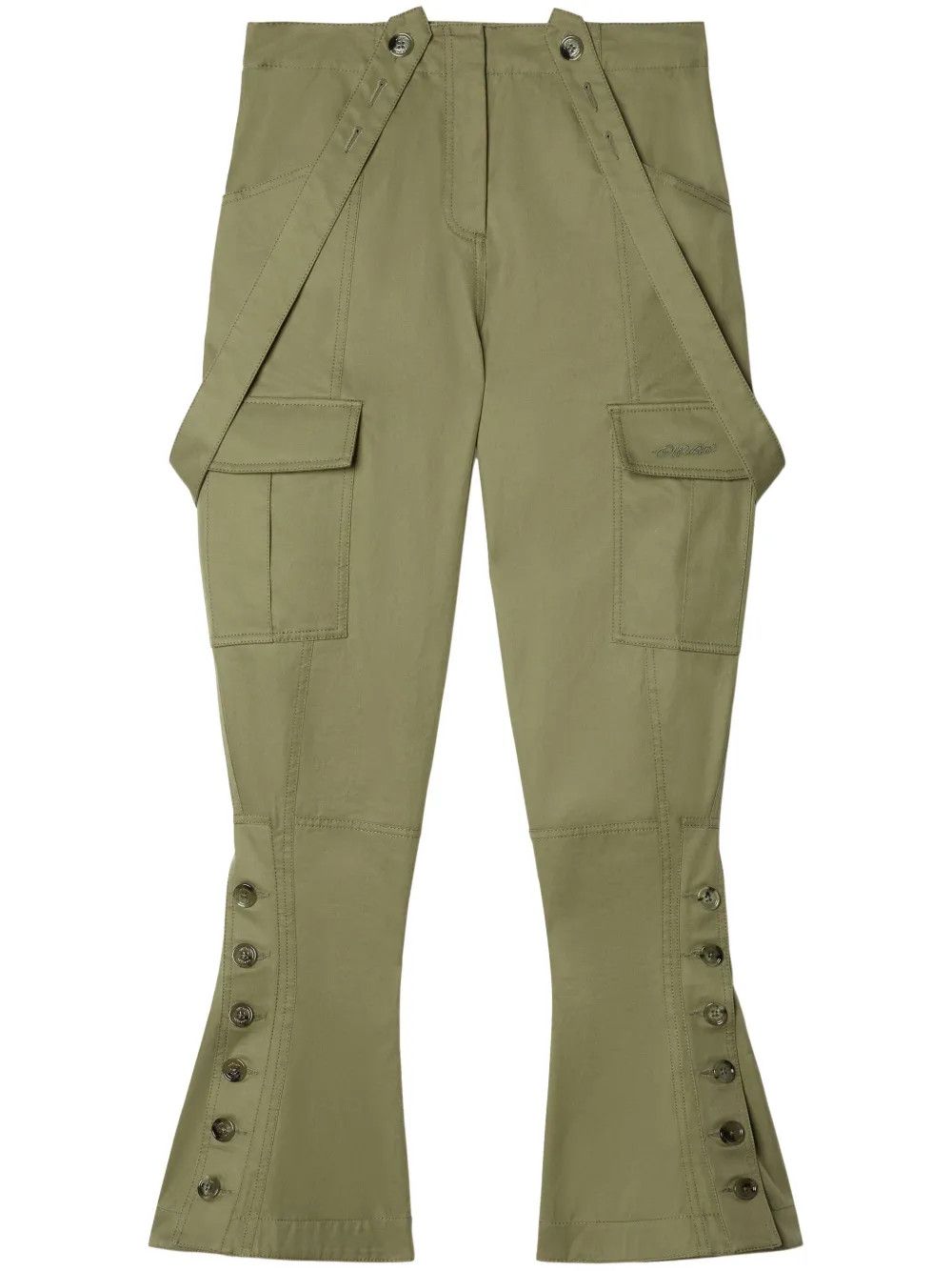 Off-White o1y1225 Cargo Pant in Military Green Size 27" / US 4 / IT 40 - 1 Thumbnail