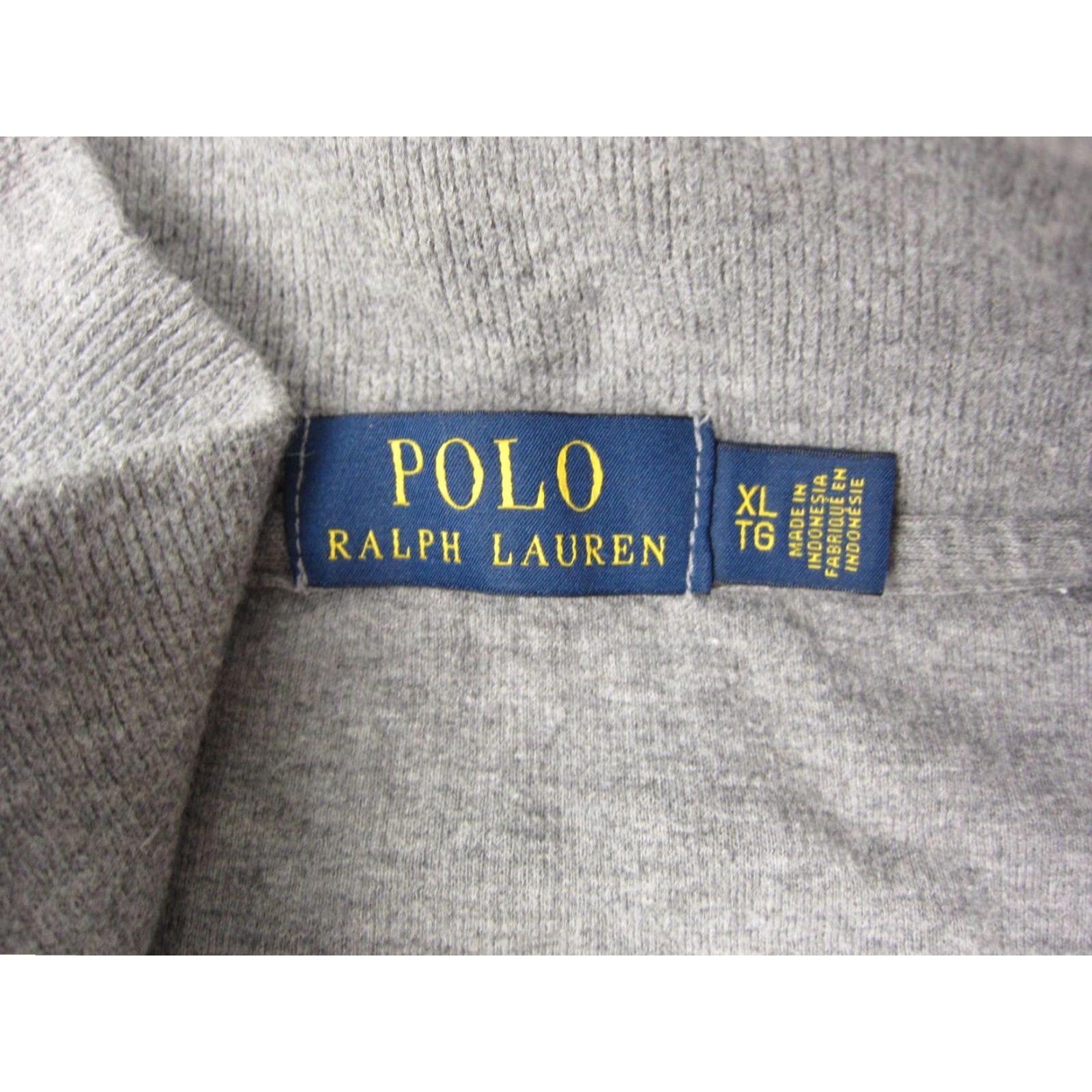 Polo Ralph Lauren Polo Ralph Lauren Sweatshirt Adult XL Gray 1/4 Zip Mock Neck 3/4 Zip Pullover Mens 90s Estate Rib Logo Zip Polo Ralph Lauren Sweatshirt Size US XL / EU 56 / 4 - 5 Thumbnail