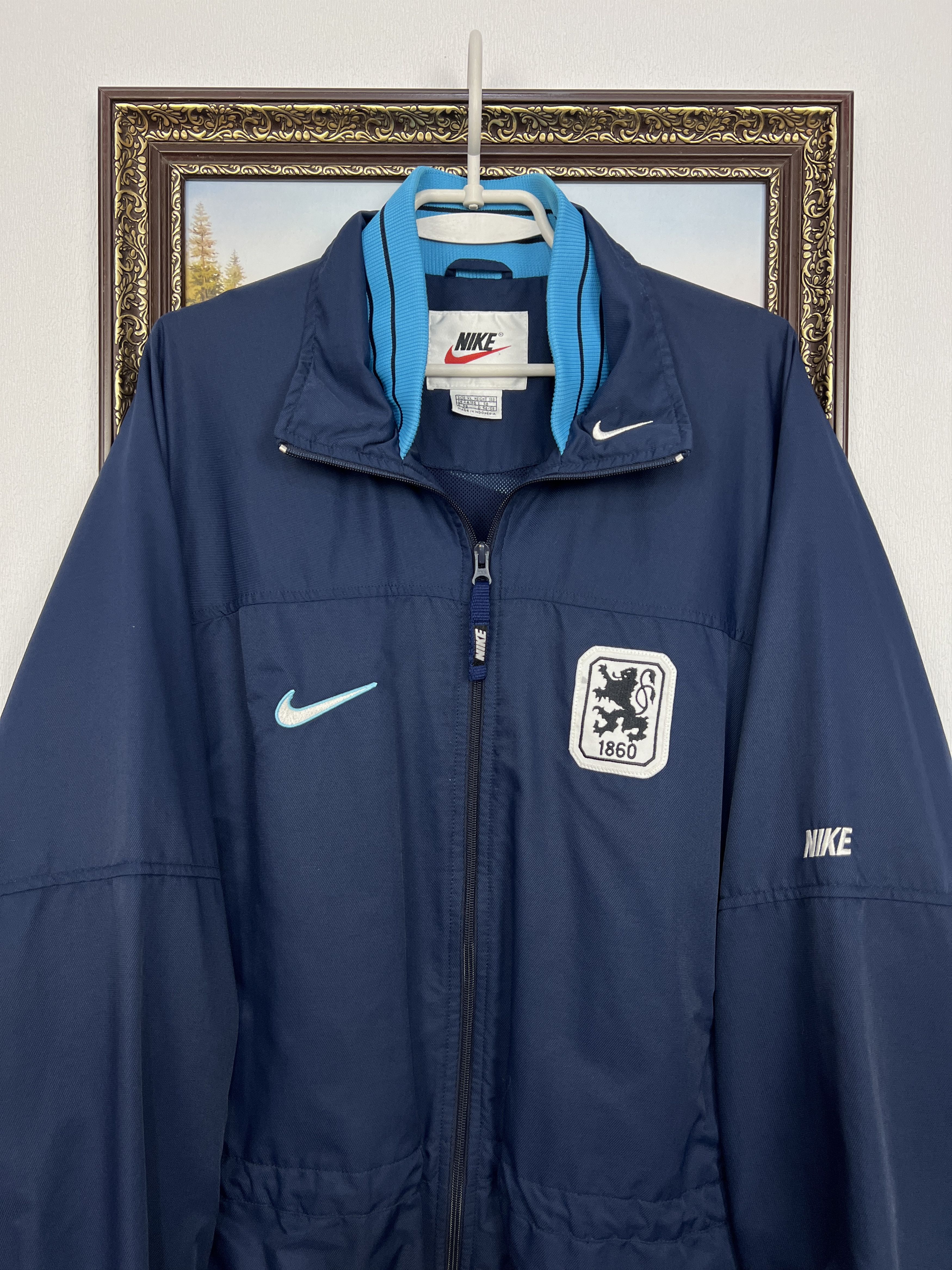 Nike Vintage 90's Nike 1860 Munich Football Jacket Bomber Size US L / EU 52-54 / 3 - 2 Thumbnail