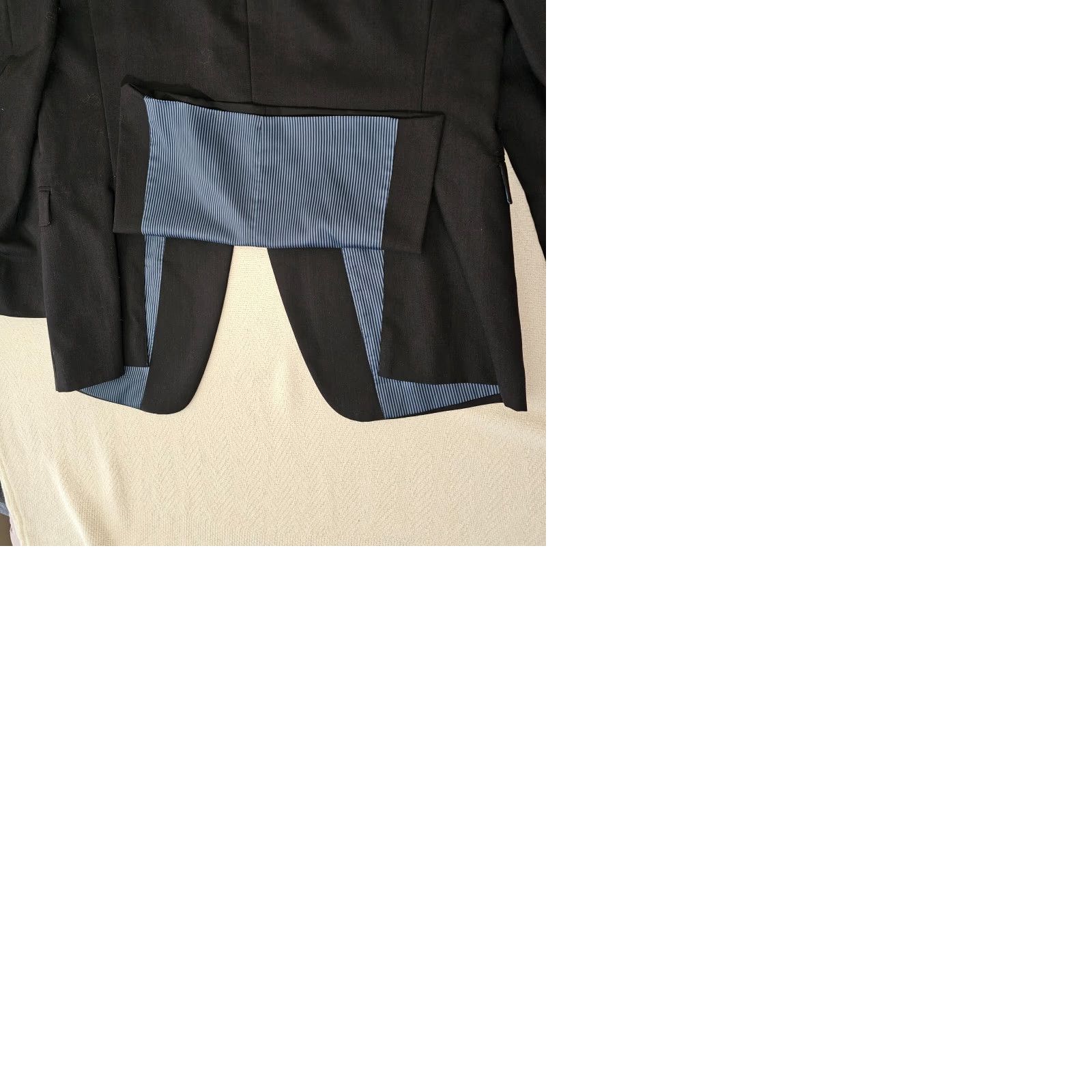 Calvin Klein Calvin Klein Blazer Jacket Mens 42L Slim Fit Long Wool Black Size 42R - 9 Thumbnail