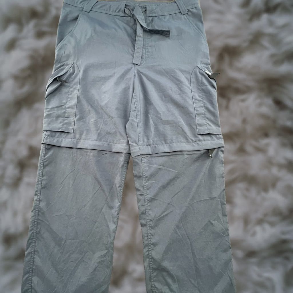 Nike VINTAGE Nike ACG pants Mens M Gray 2 in 1 Transformer Cargo Baggy Track Pants Mens Size US 31 - 1 Thumbnail