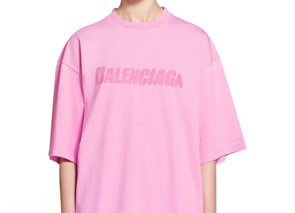 Balenciaga o1s1wg110724 T-Shirt in Pink Size US XL / EU 56 / 4 - 4 Thumbnail