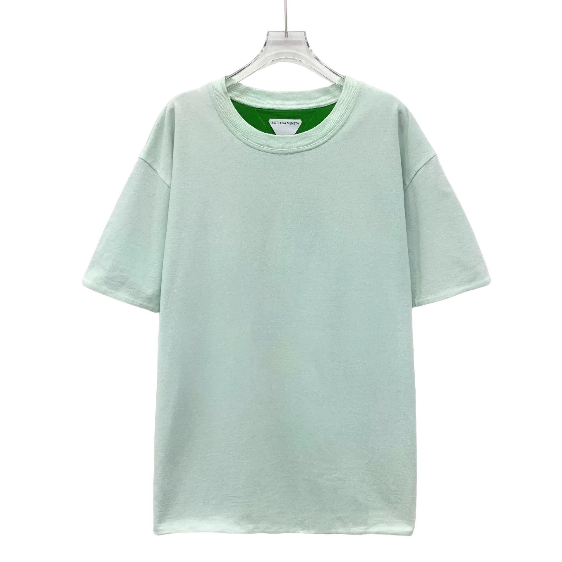 Bottega Veneta Bottega Veneta Light Green Cotton T-Shirt L Size US L / EU 52-54 / 3 - 1 Thumbnail