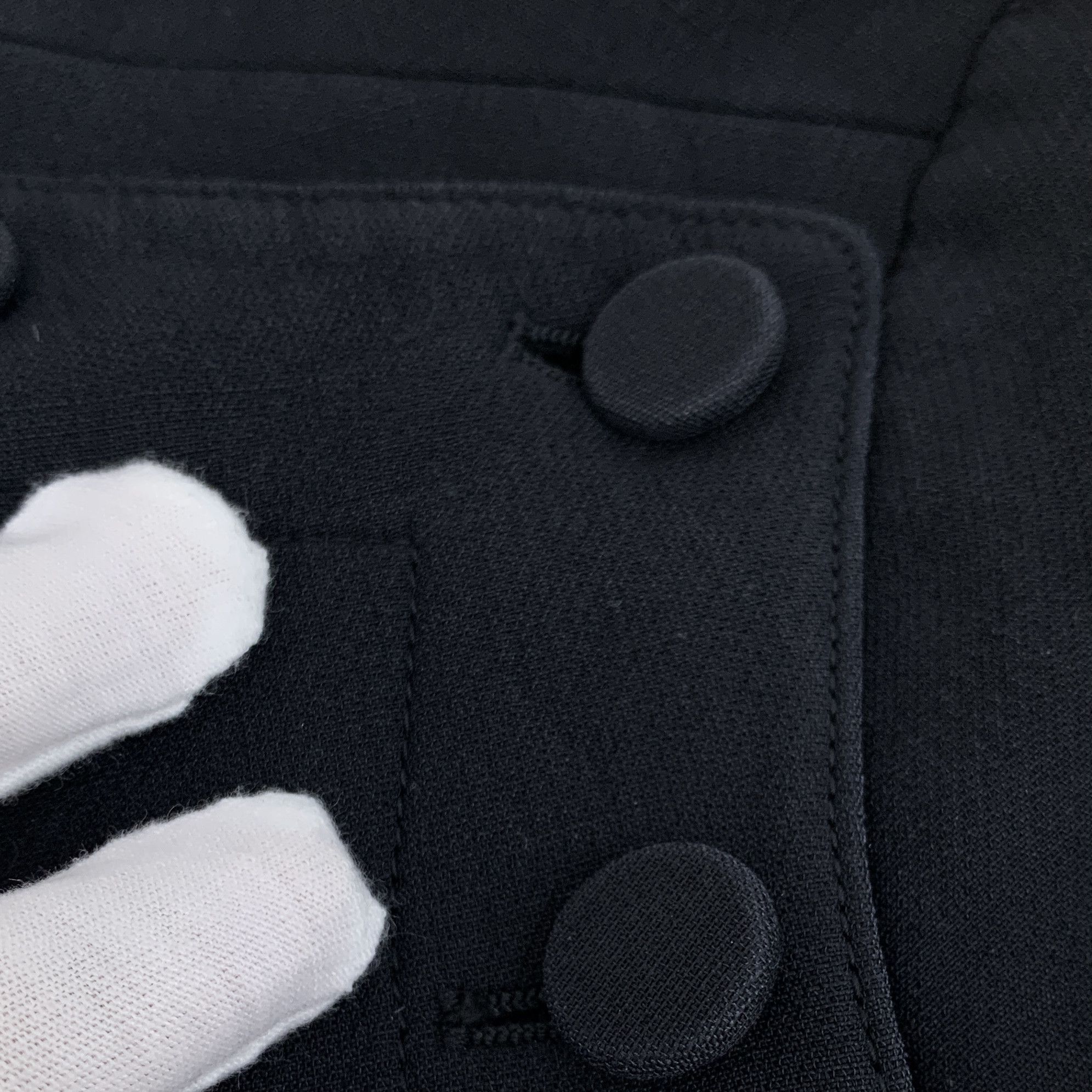 Dior Dior Dress Side Button Cotton Black (Size 34) Size XXS / US 00 / IT 34 - 4 Thumbnail