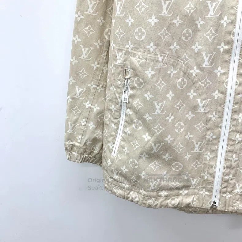 Louis Vuitton Louis Vuitton 22 color-block logo full-print cotton hooded Size XXS / US 00 / IT 34 - 4 Thumbnail