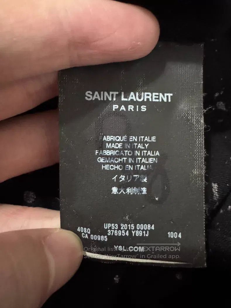 Saint Laurent Paris Saint Laurent Paris size 39 Irregular silk starry splatter Size US L / EU 52-54 / 3 - 7 Thumbnail
