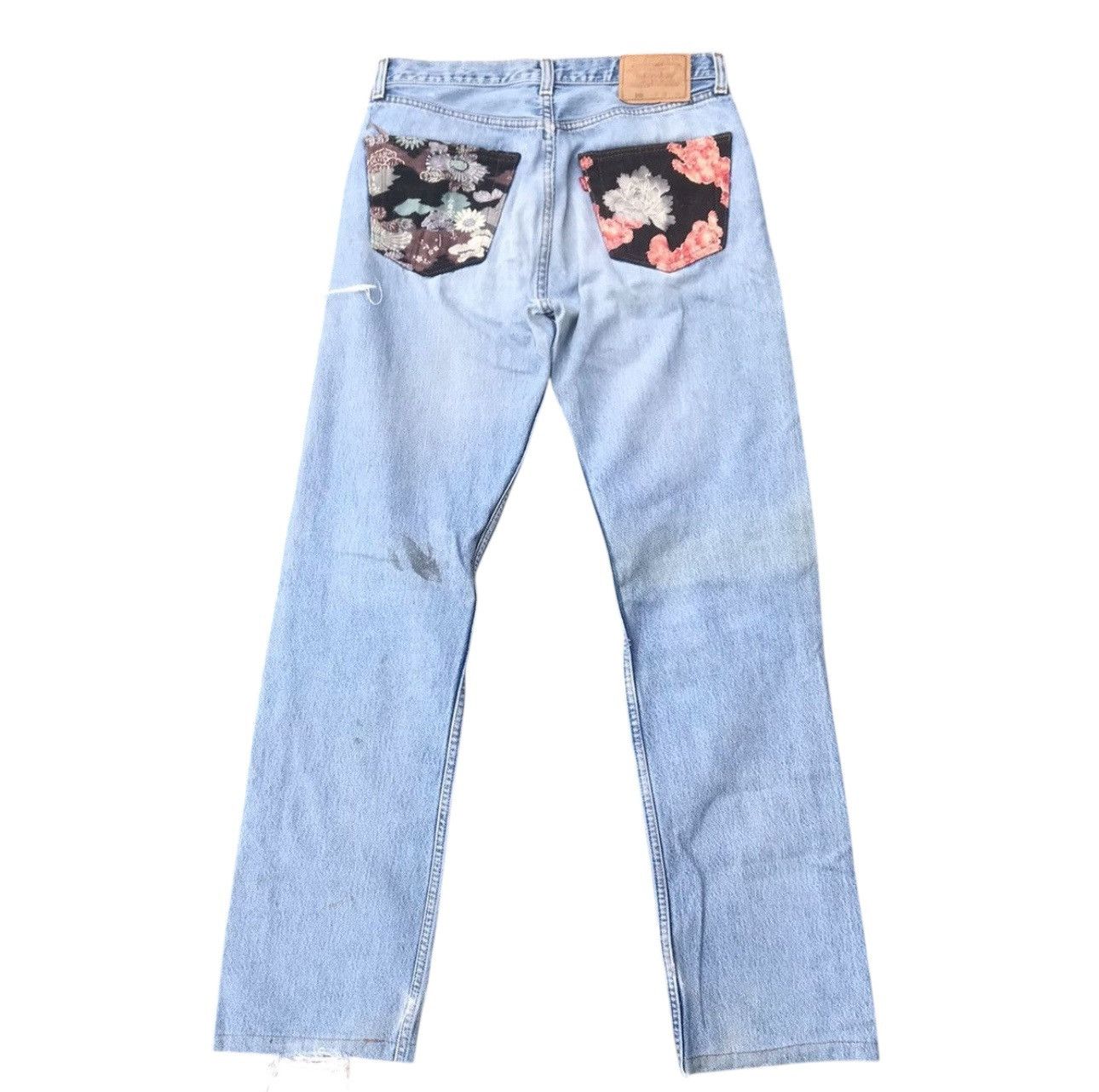 Levi's 90s Levis 501 Distressed Denim Jeans Sakura Size US 32 / EU 48 - 2 Thumbnail