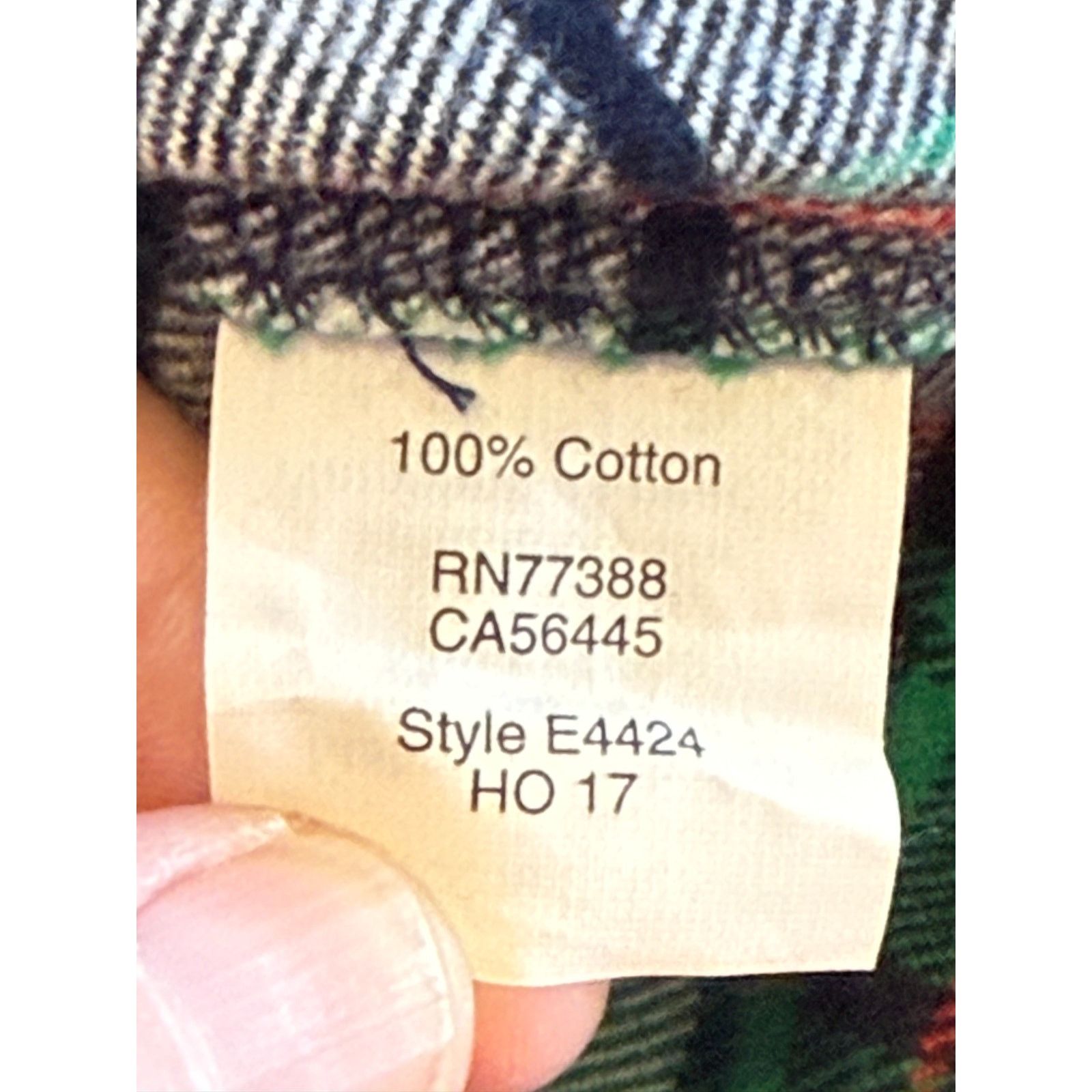 J.Crew J.Crew Top Women XX Small Green Blue Buffalo Plaid Cotton Size XXS / US 00 / IT 34 - 6 Thumbnail