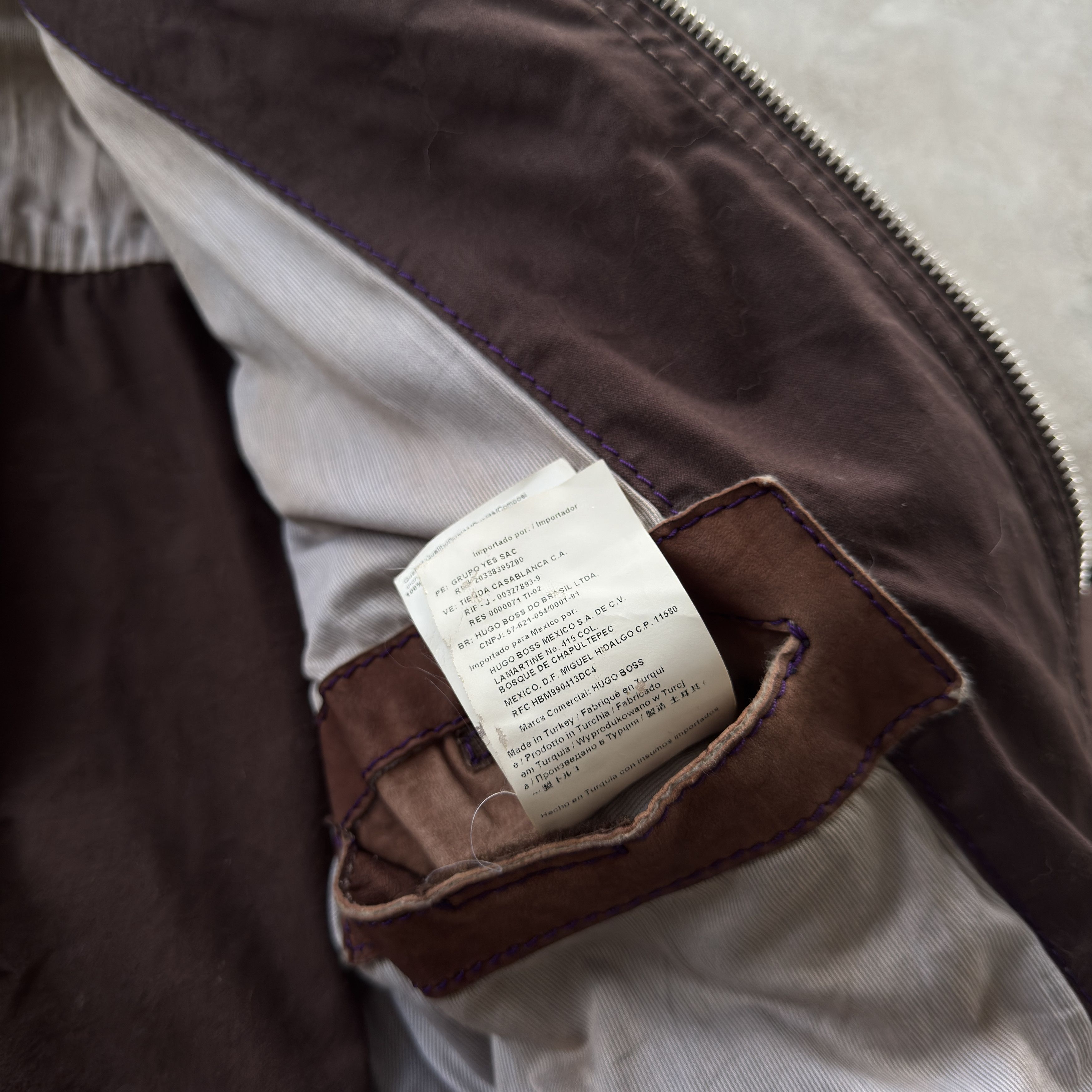 Hugo Boss HUGO BOSS Brown Mixed Suede Field Jacket Belted Pocket Size US M / EU 48-50 / 2 - 10 Thumbnail